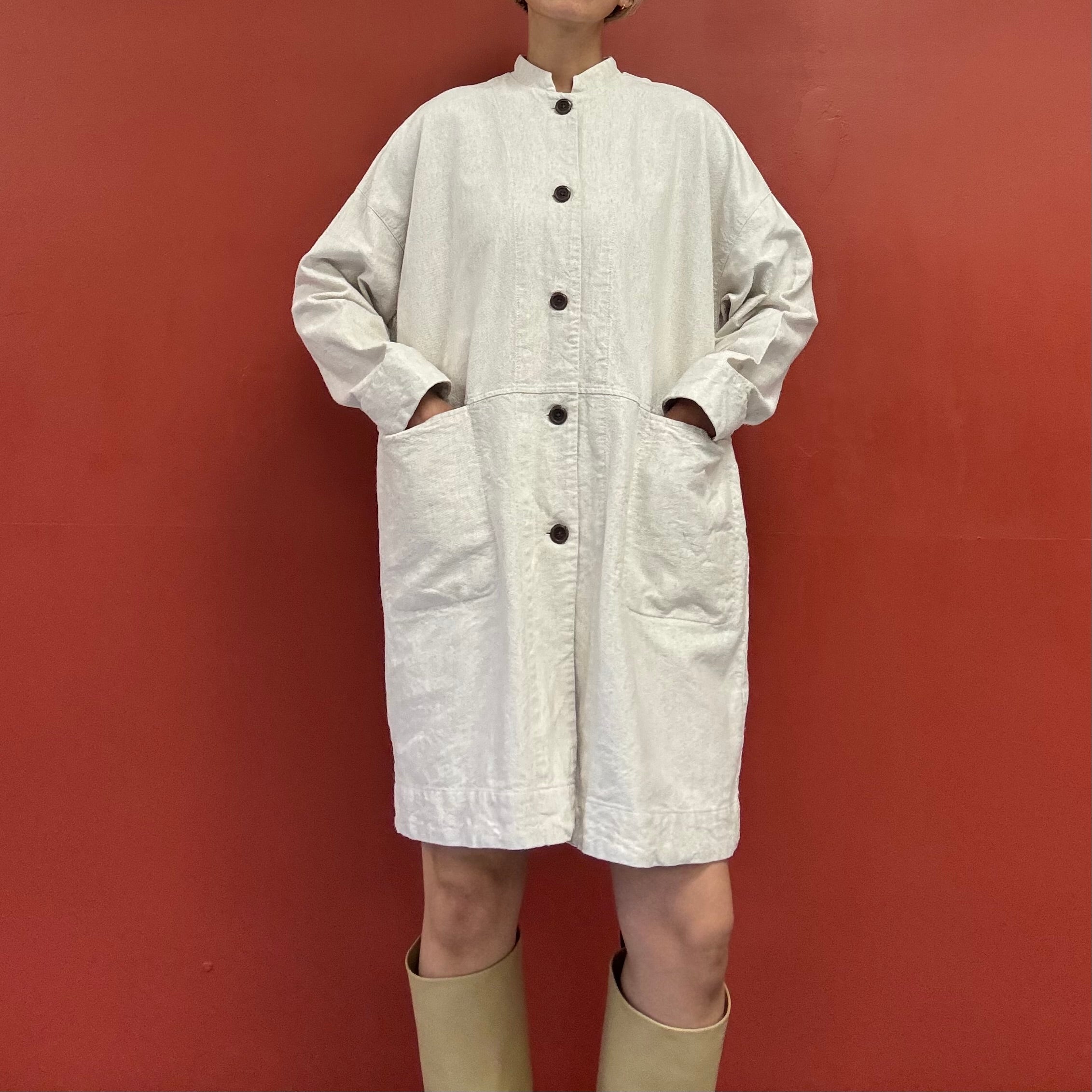 Linen blend overshirts with four-pockets