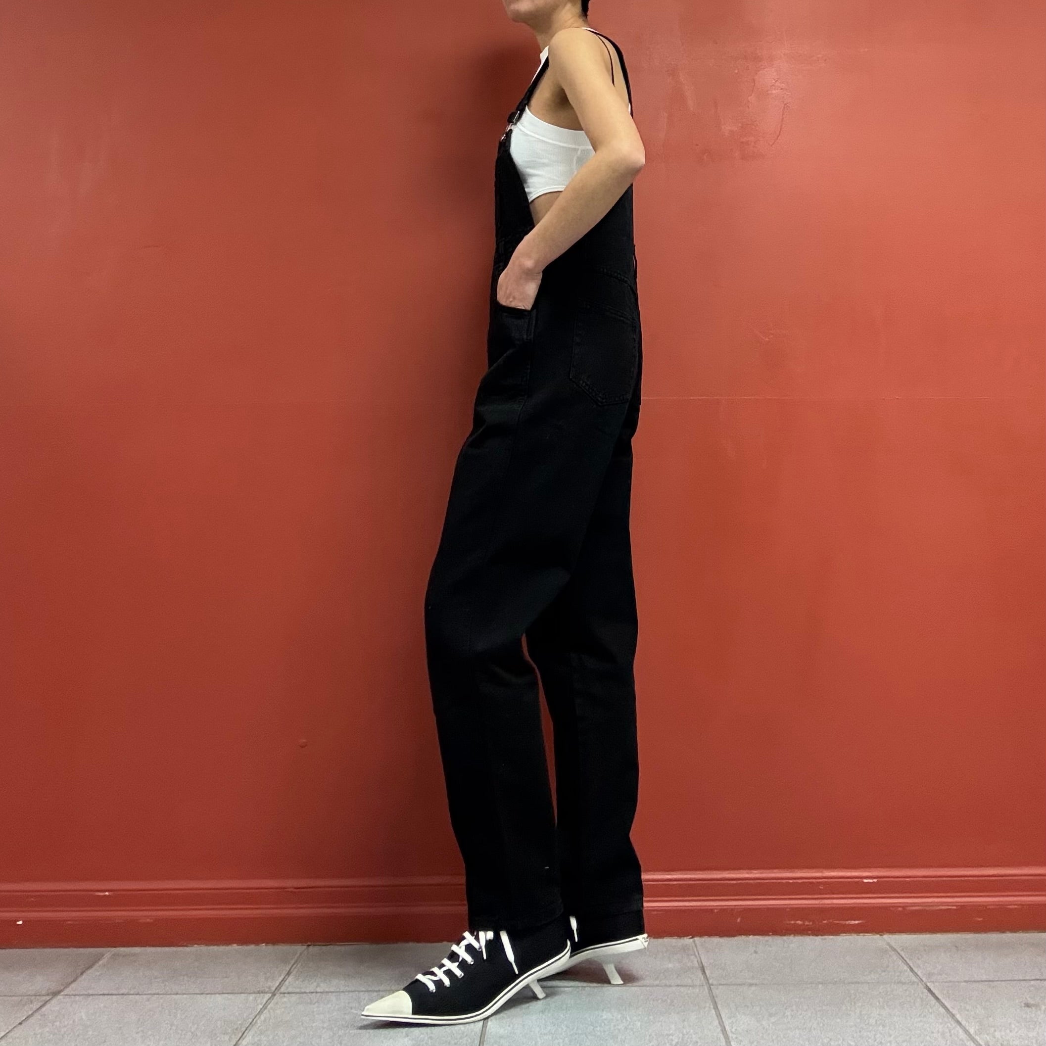 90s High Waisted Overalls
