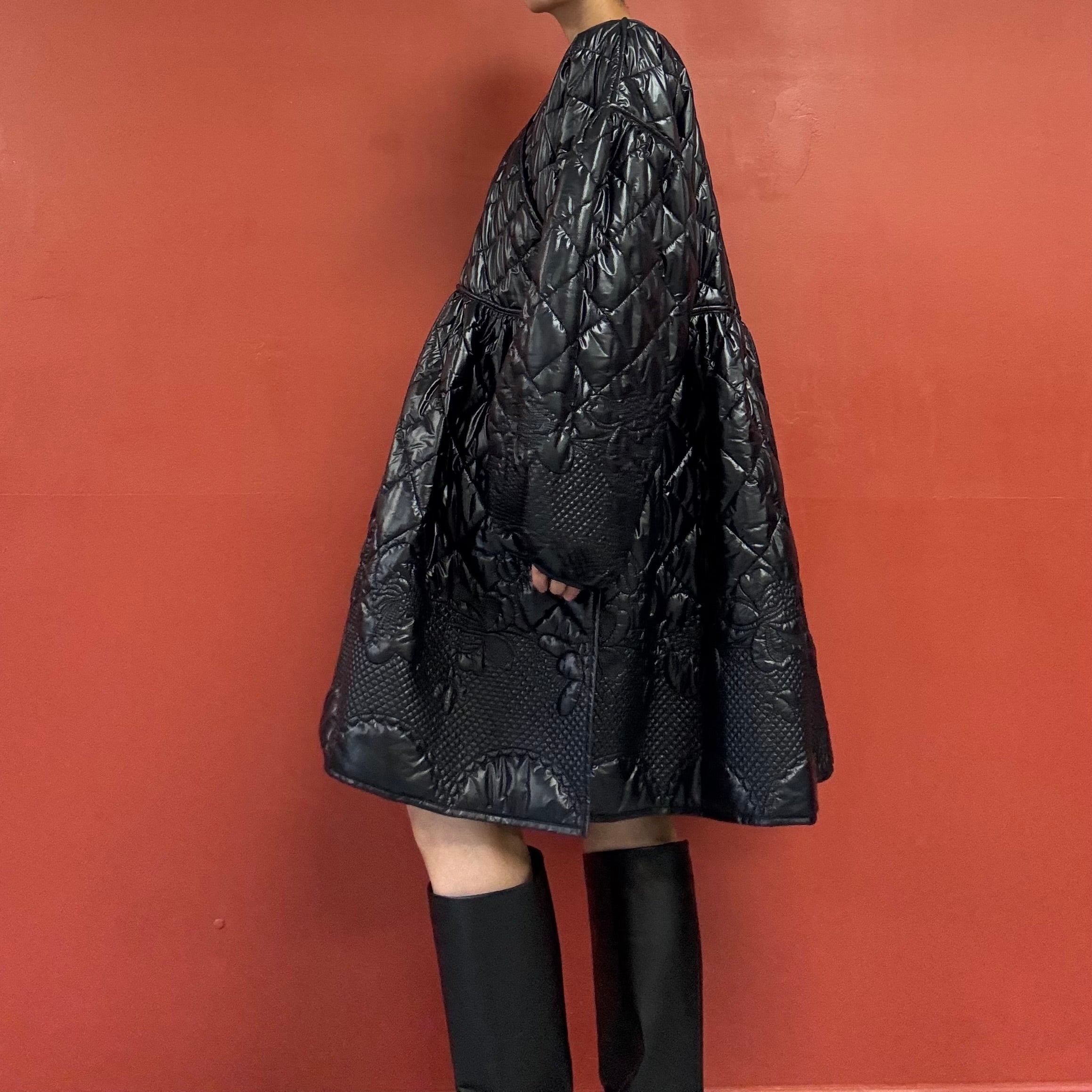 CECILIE BAHNSEN Black Frazier Coat