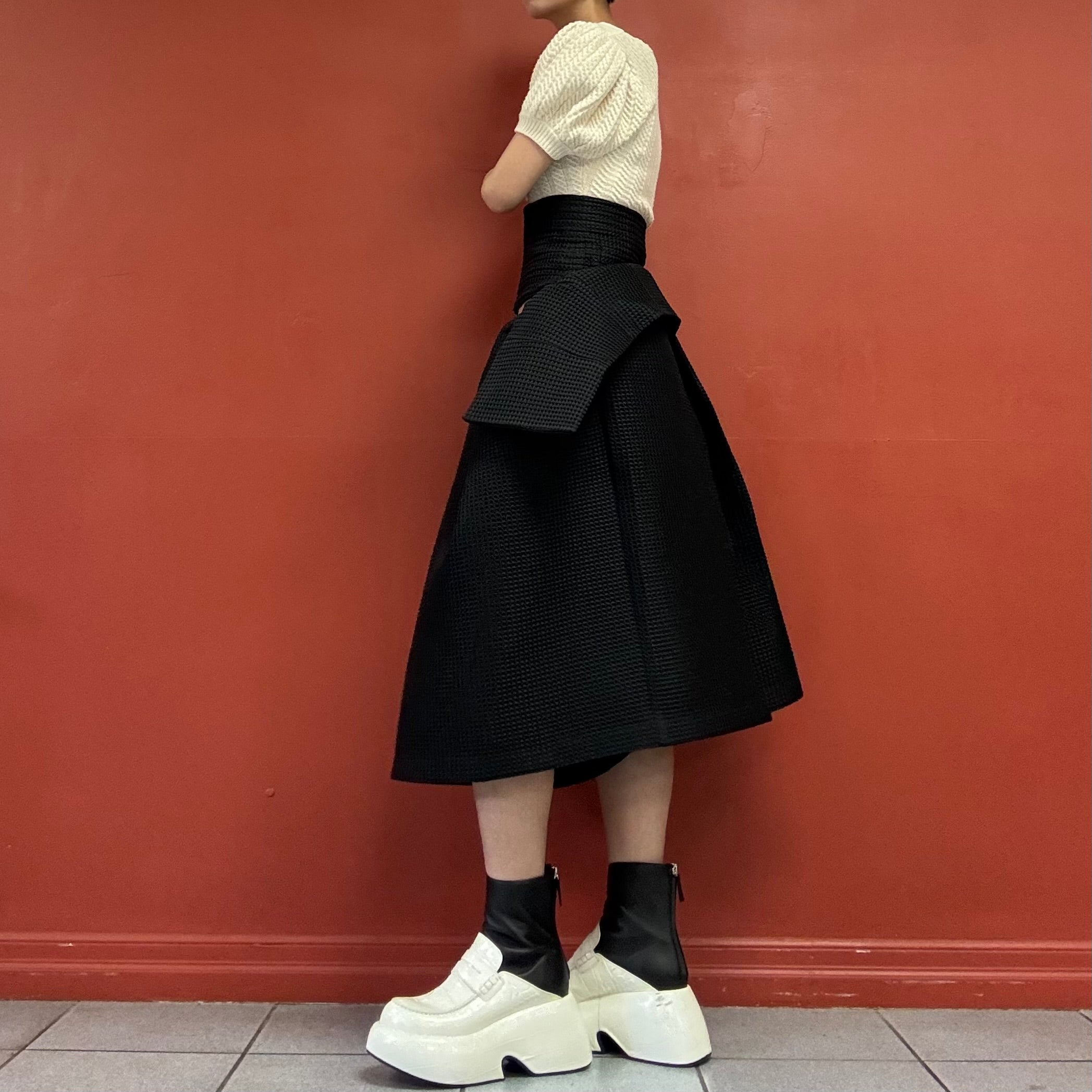 A.W.A.K.E. MODE hakama waffle shorts