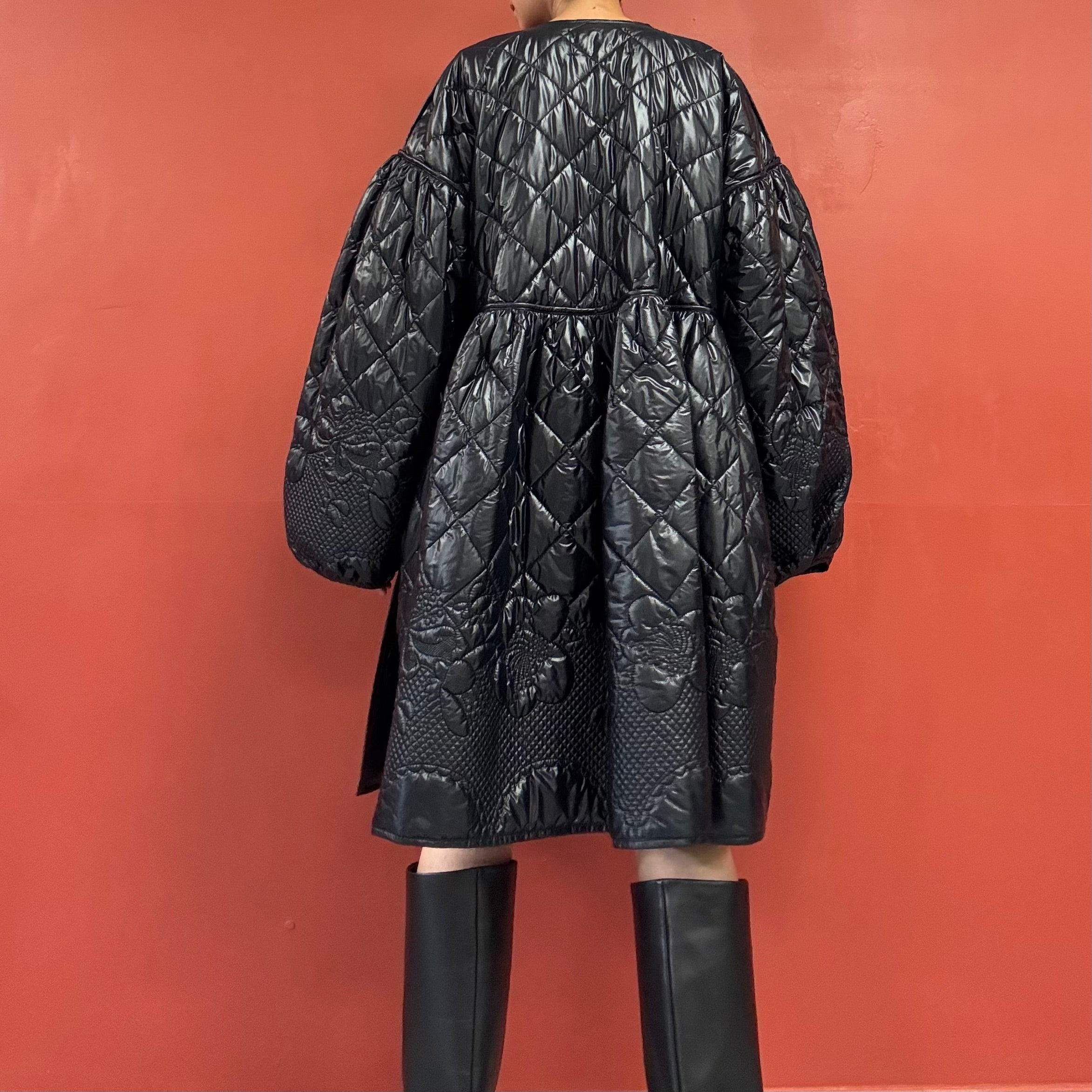 CECILIE BAHNSEN Black Frazier Coat