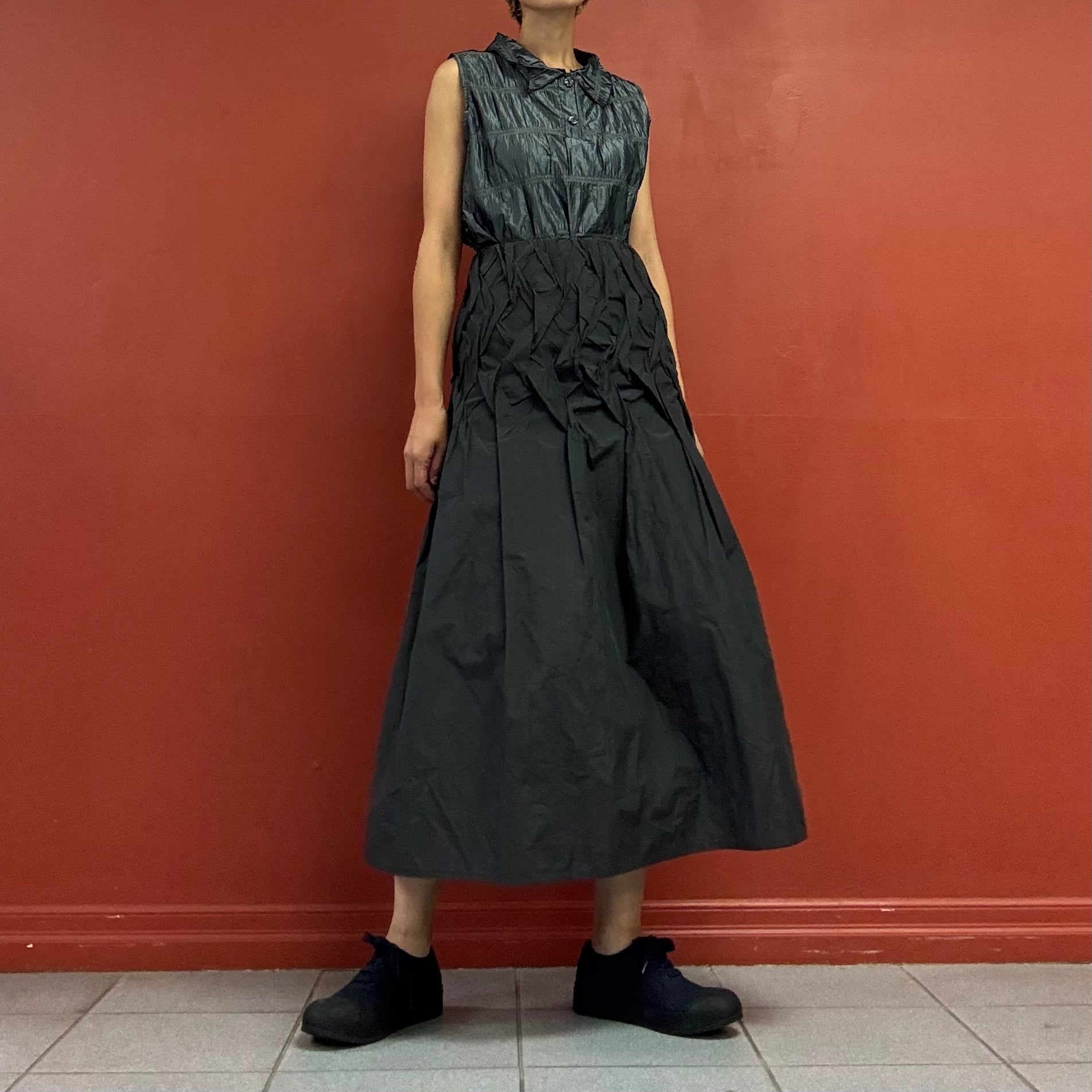Waist pleats skirt
