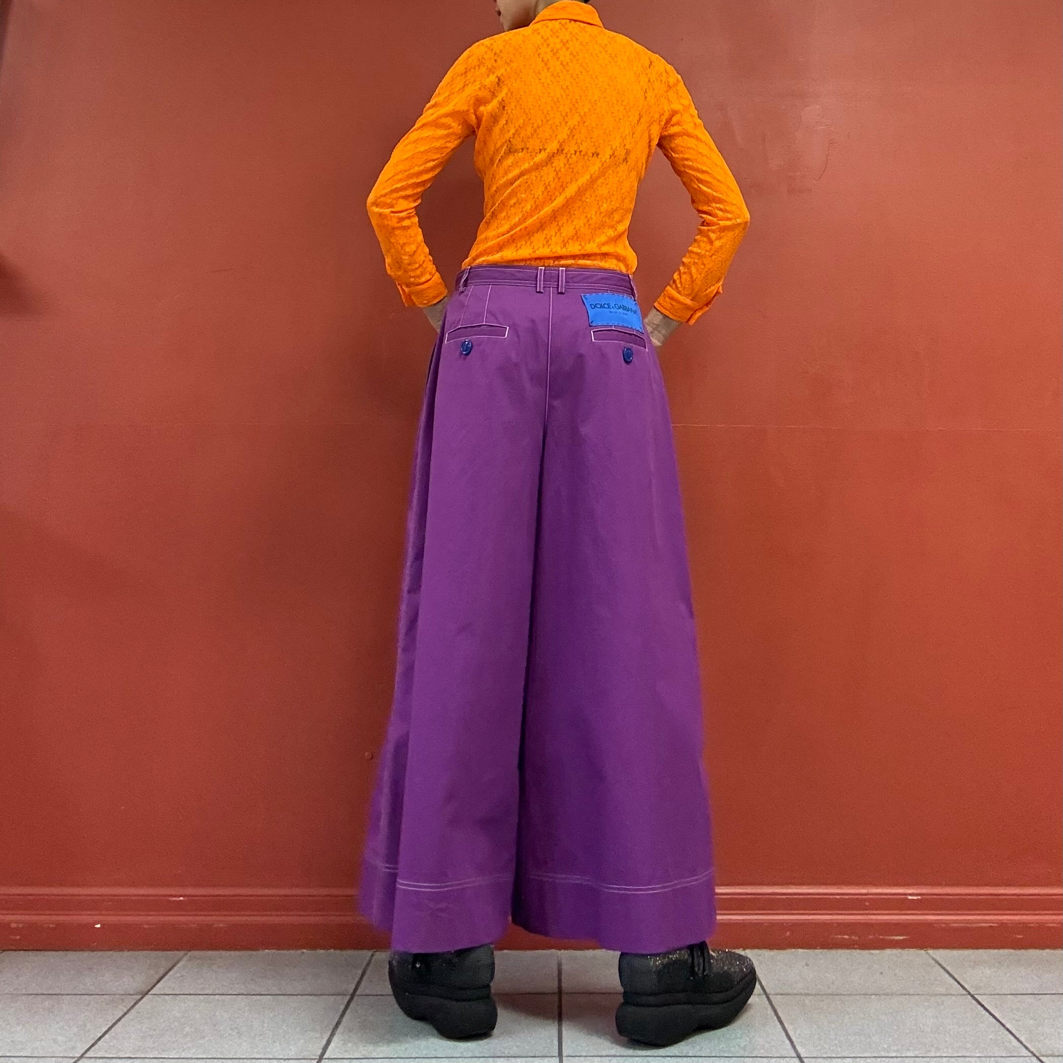 DOLCE&GABBANA wide pants