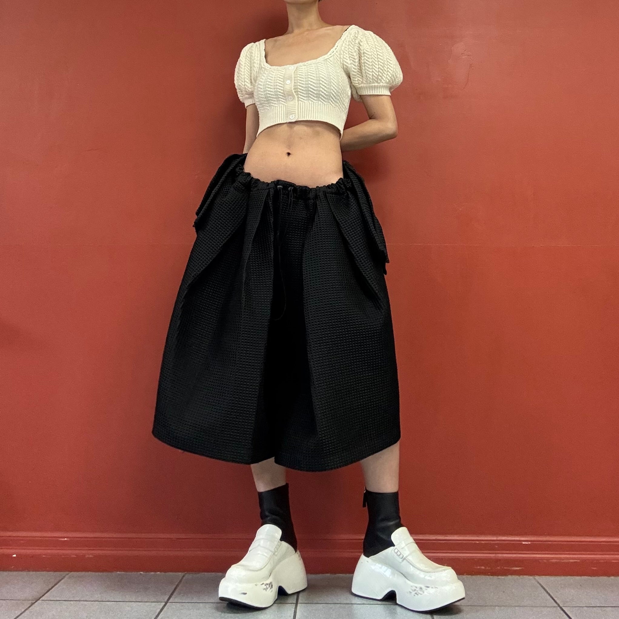 A.W.A.K.E. MODE hakama waffle shorts