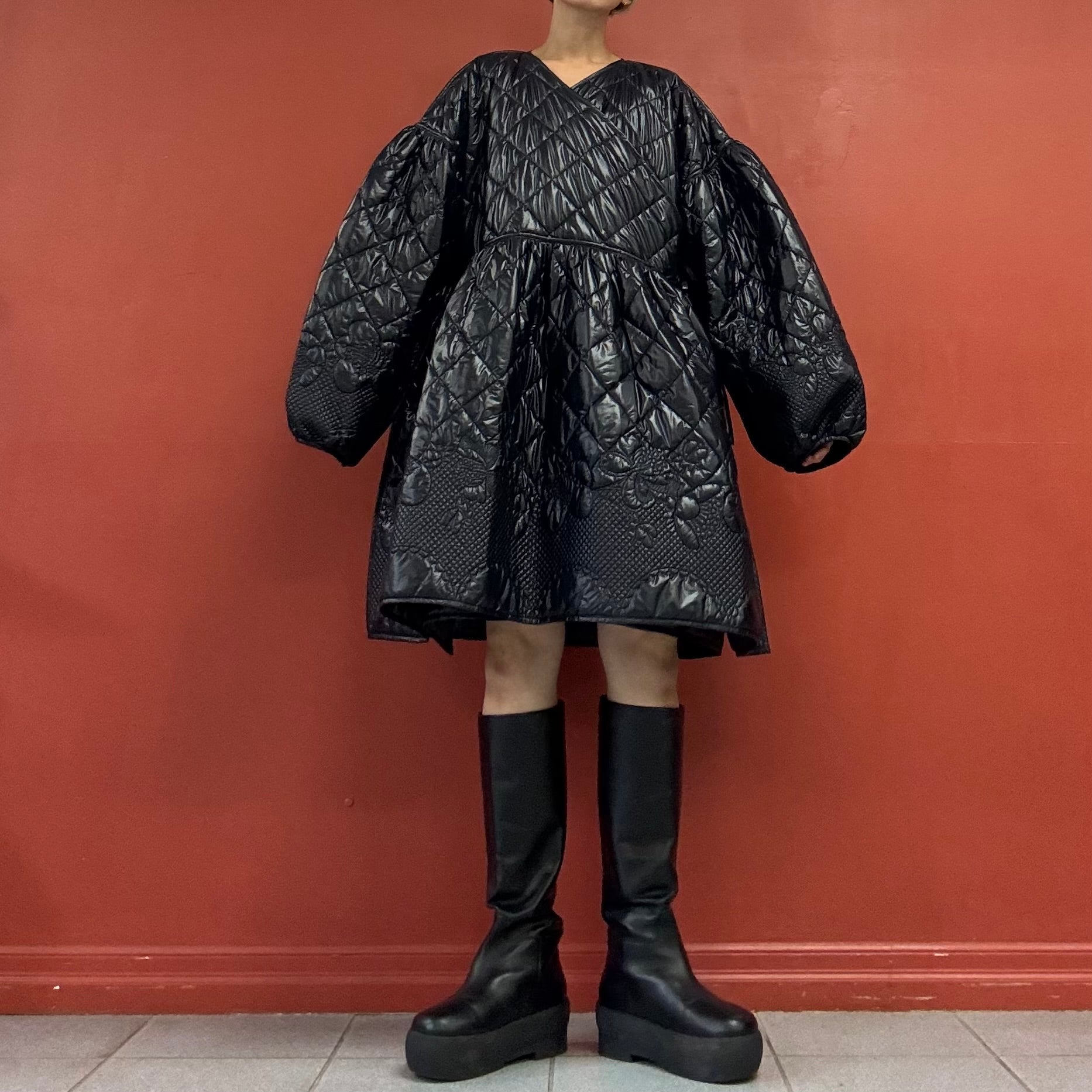CECILIE BAHNSEN Black Frazier Coat