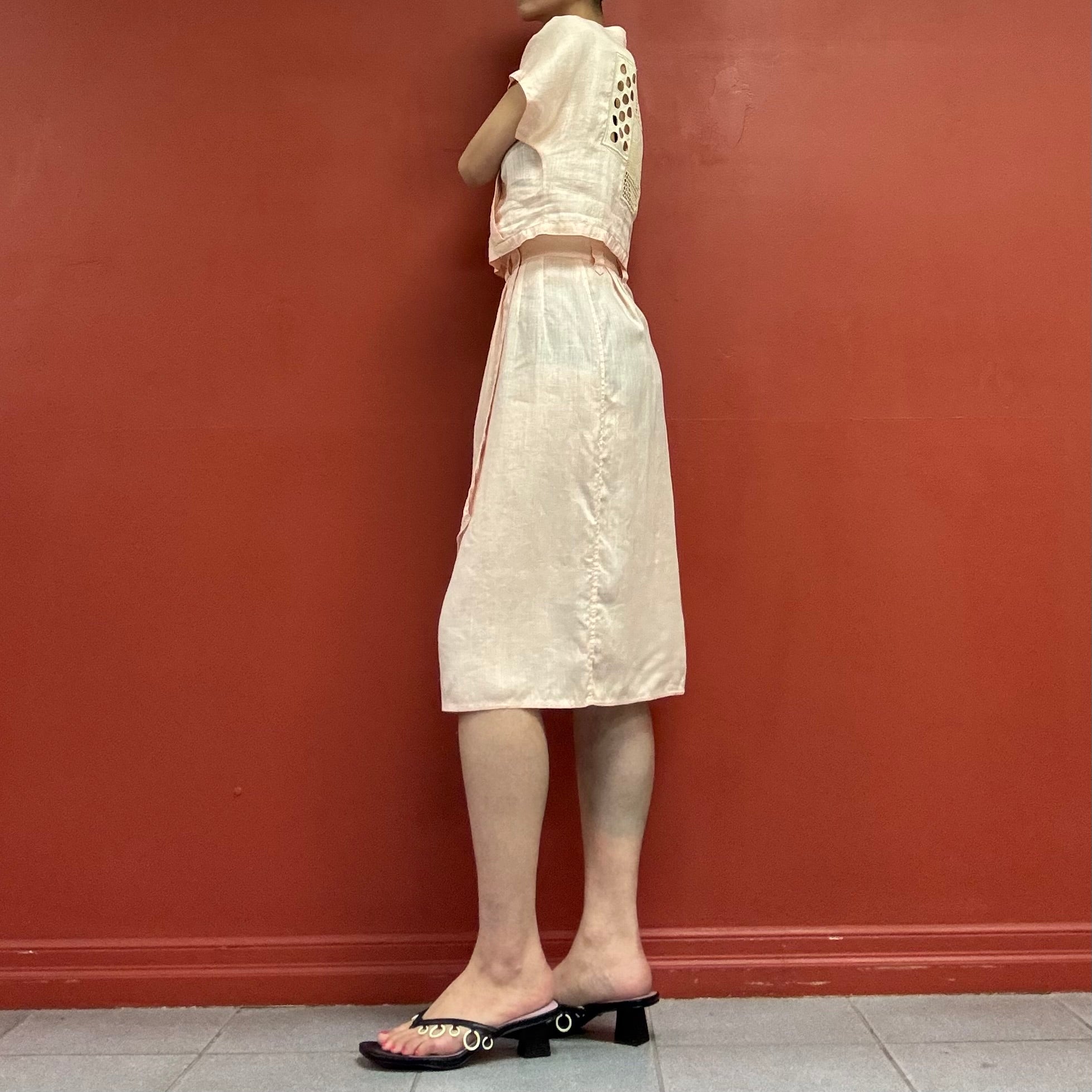 80s90s la Perla mare wrap skirt