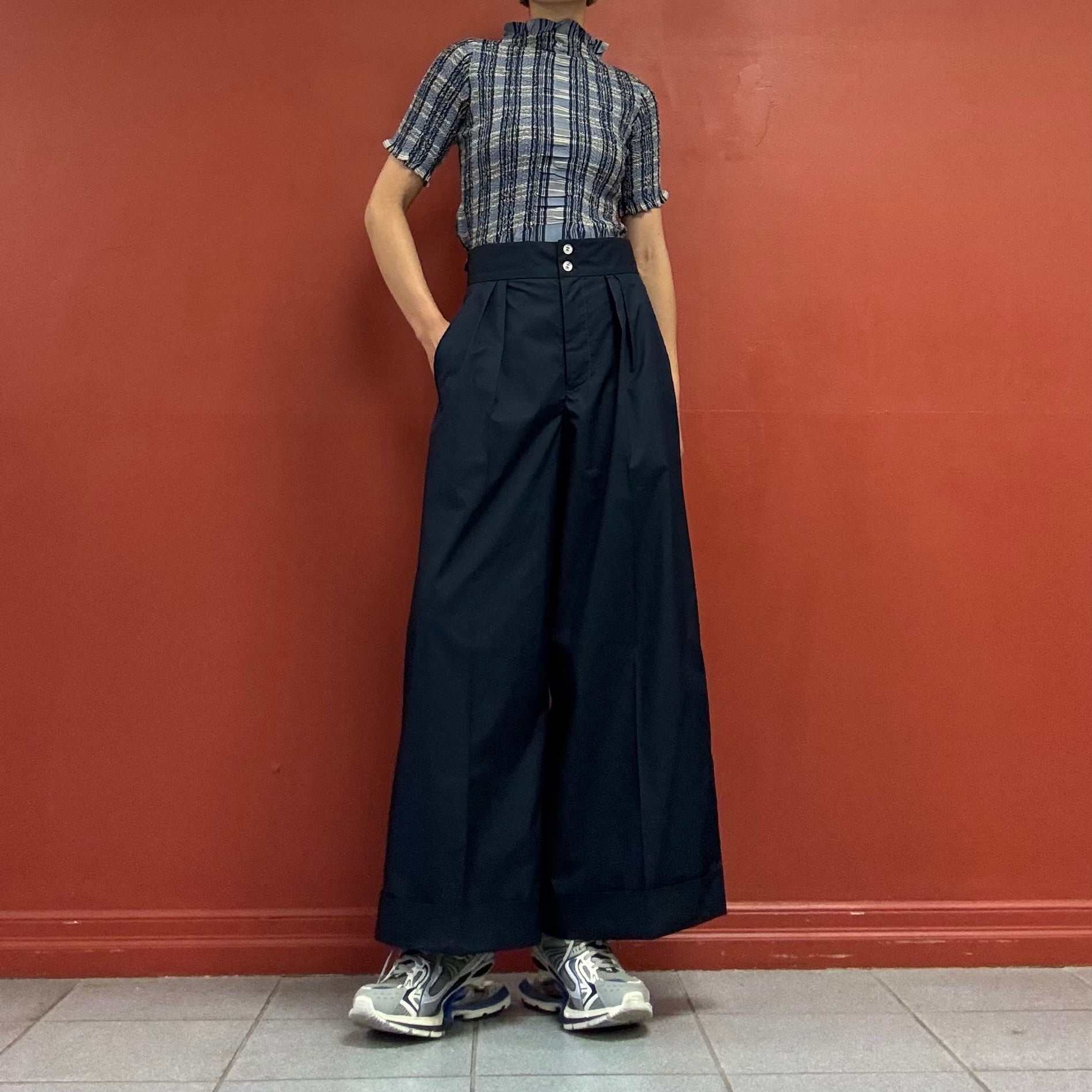 zucca lace up pants