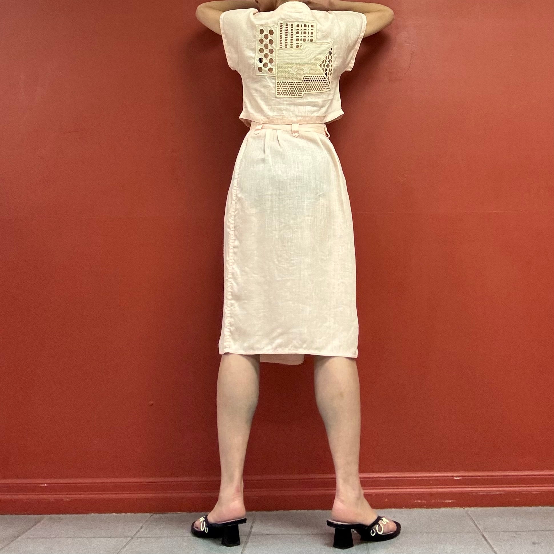 80s90s la Perla mare wrap skirt