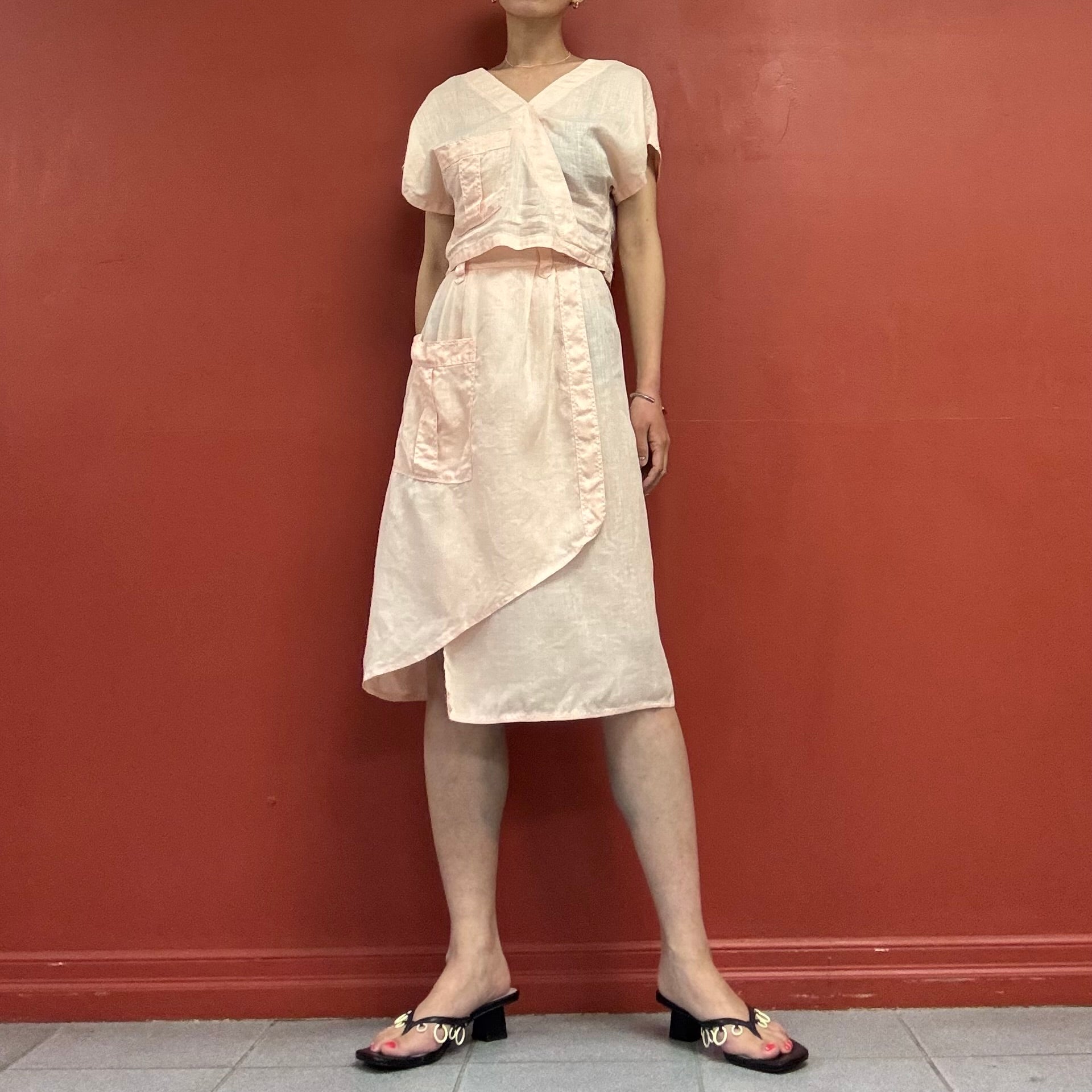 80s90s la Perla mare wrap skirt