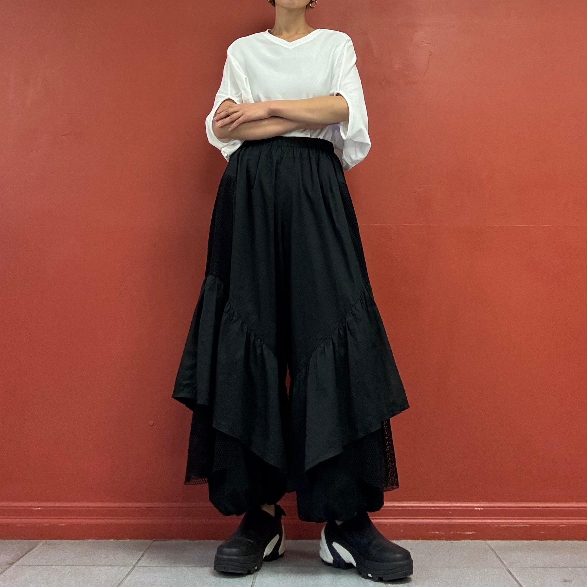 Layered balloon pants