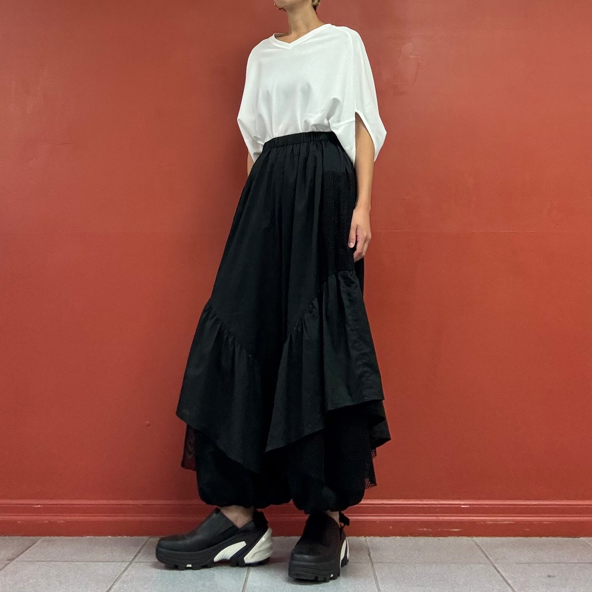 Layered balloon pants