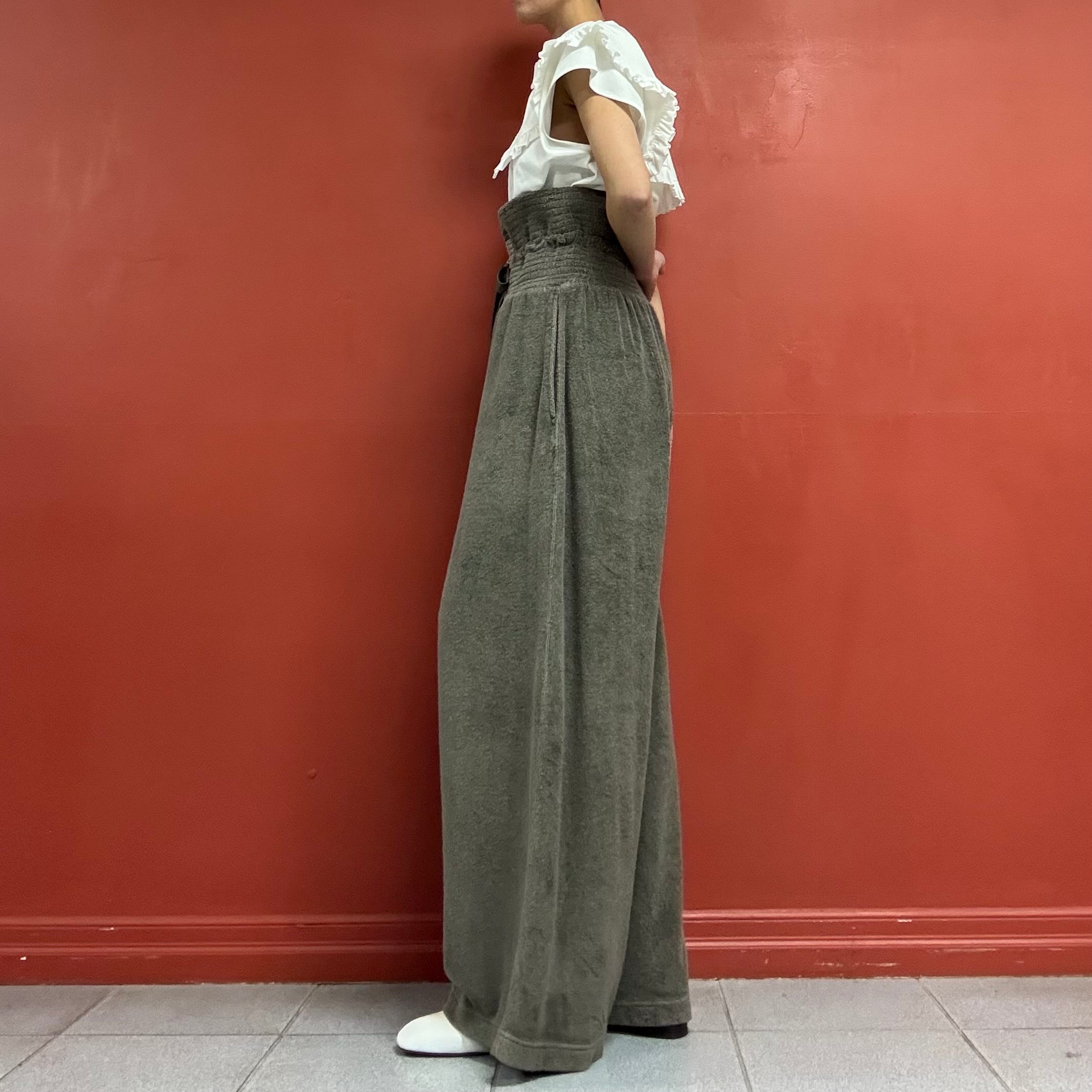 tac:tac Pile Fabric Super Wide Pants