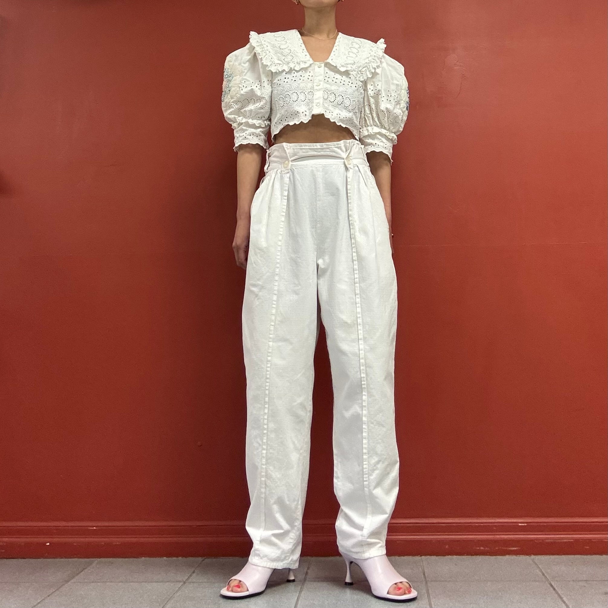 80s90s High Waisted Pants