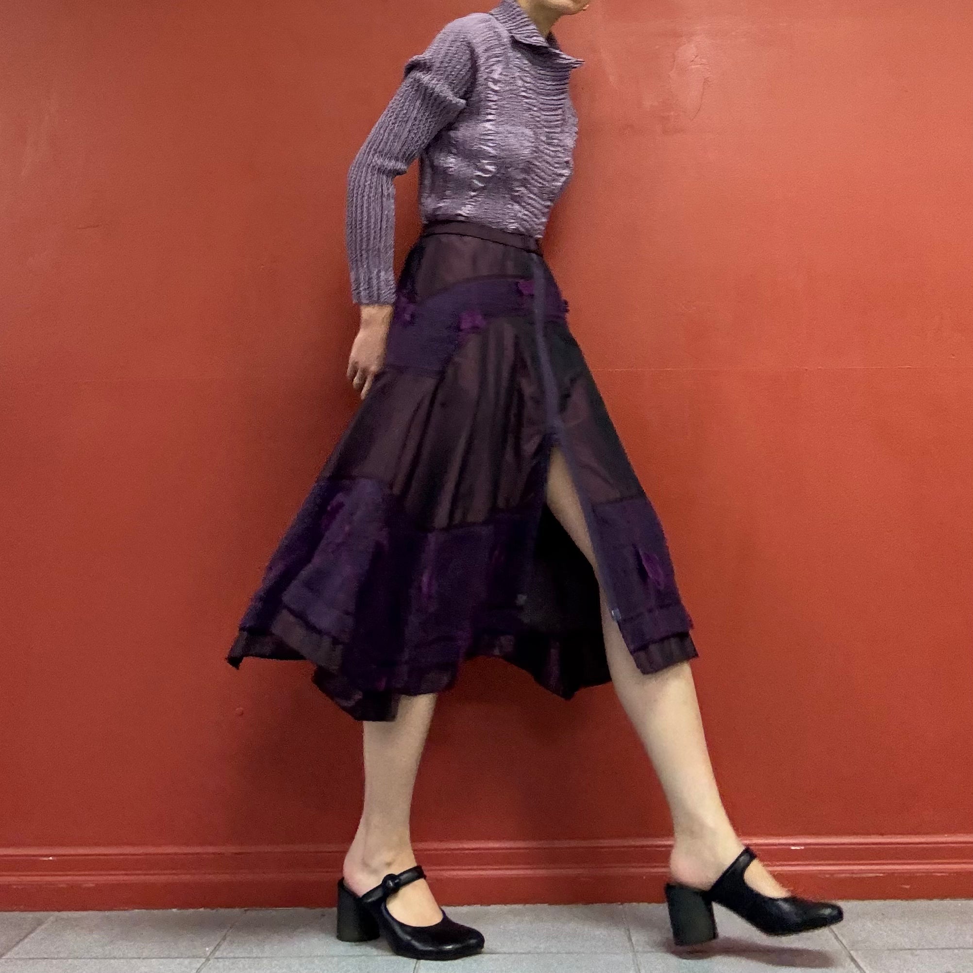 90s 00s Asymmetric skirt