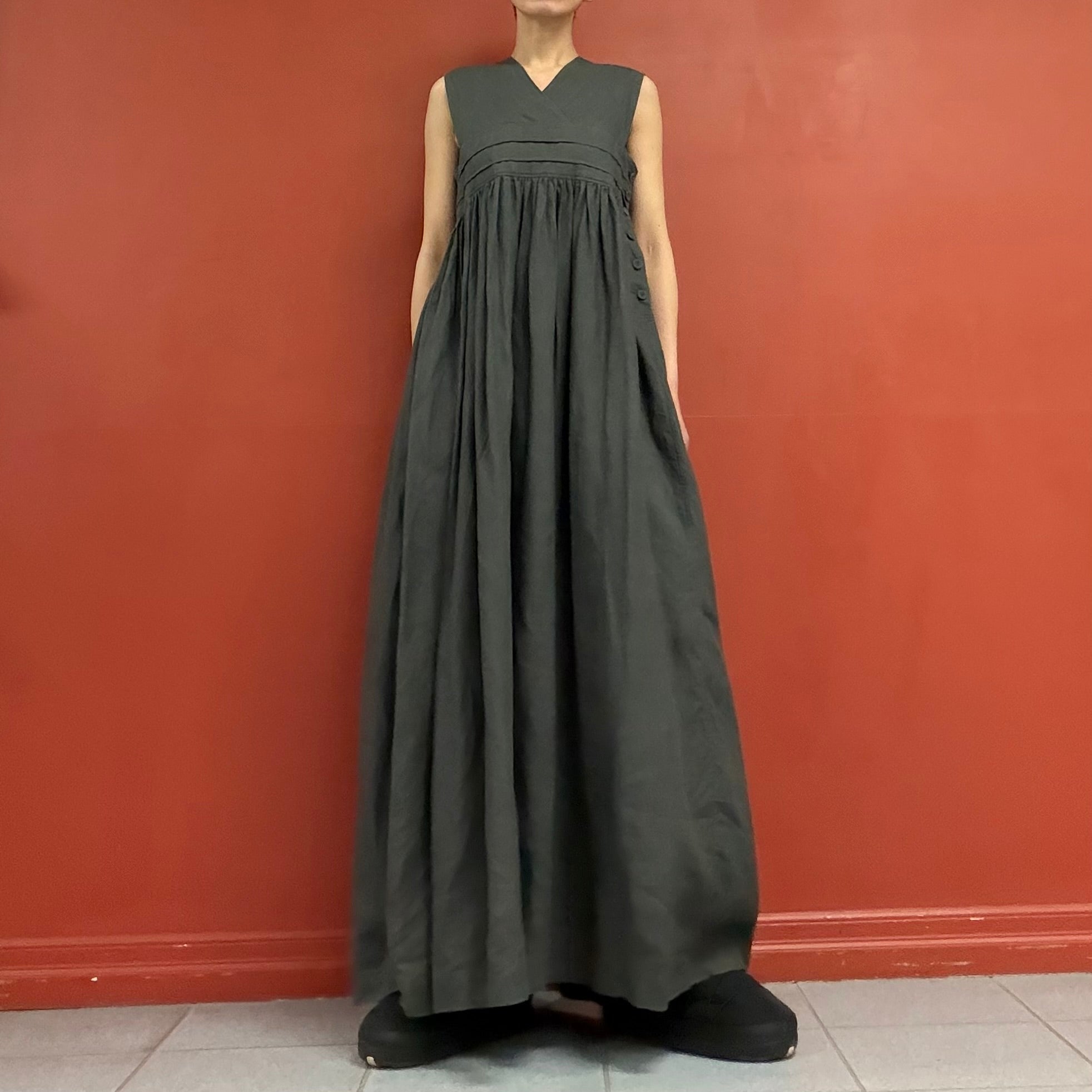 HYKE linen maxi dress