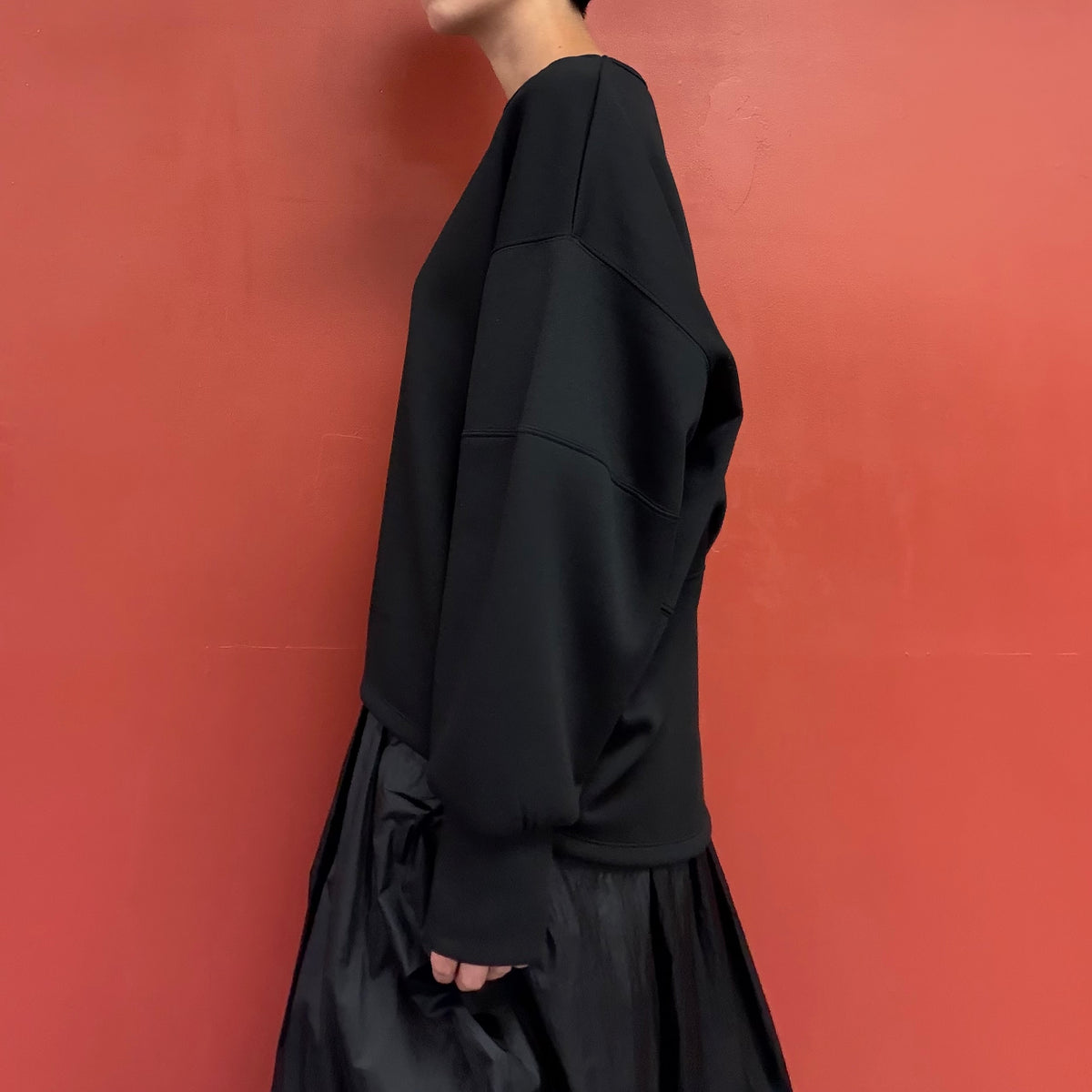 Scuba knit top