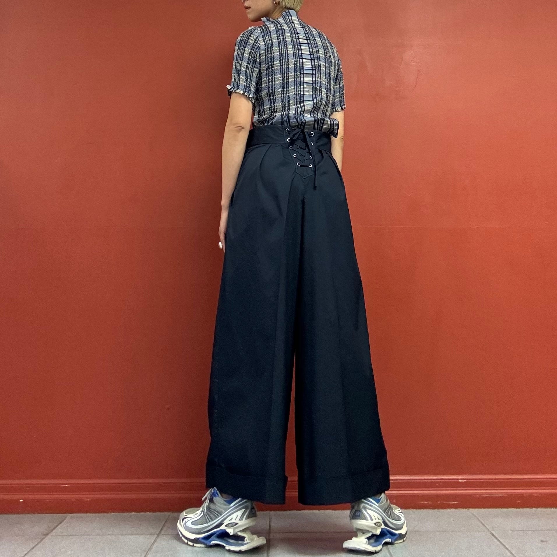 zucca lace up pants