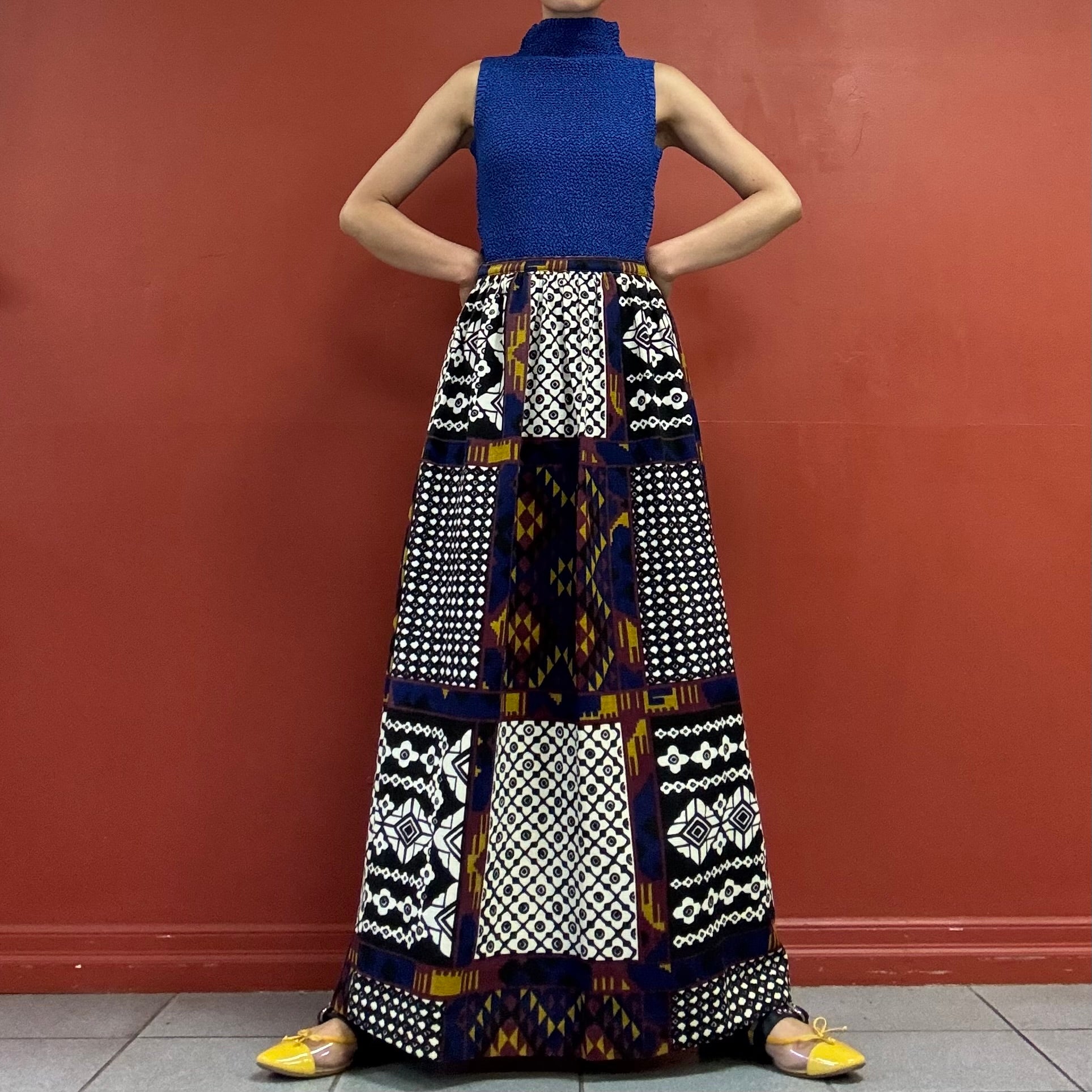 60s70s homemade maxi skirt