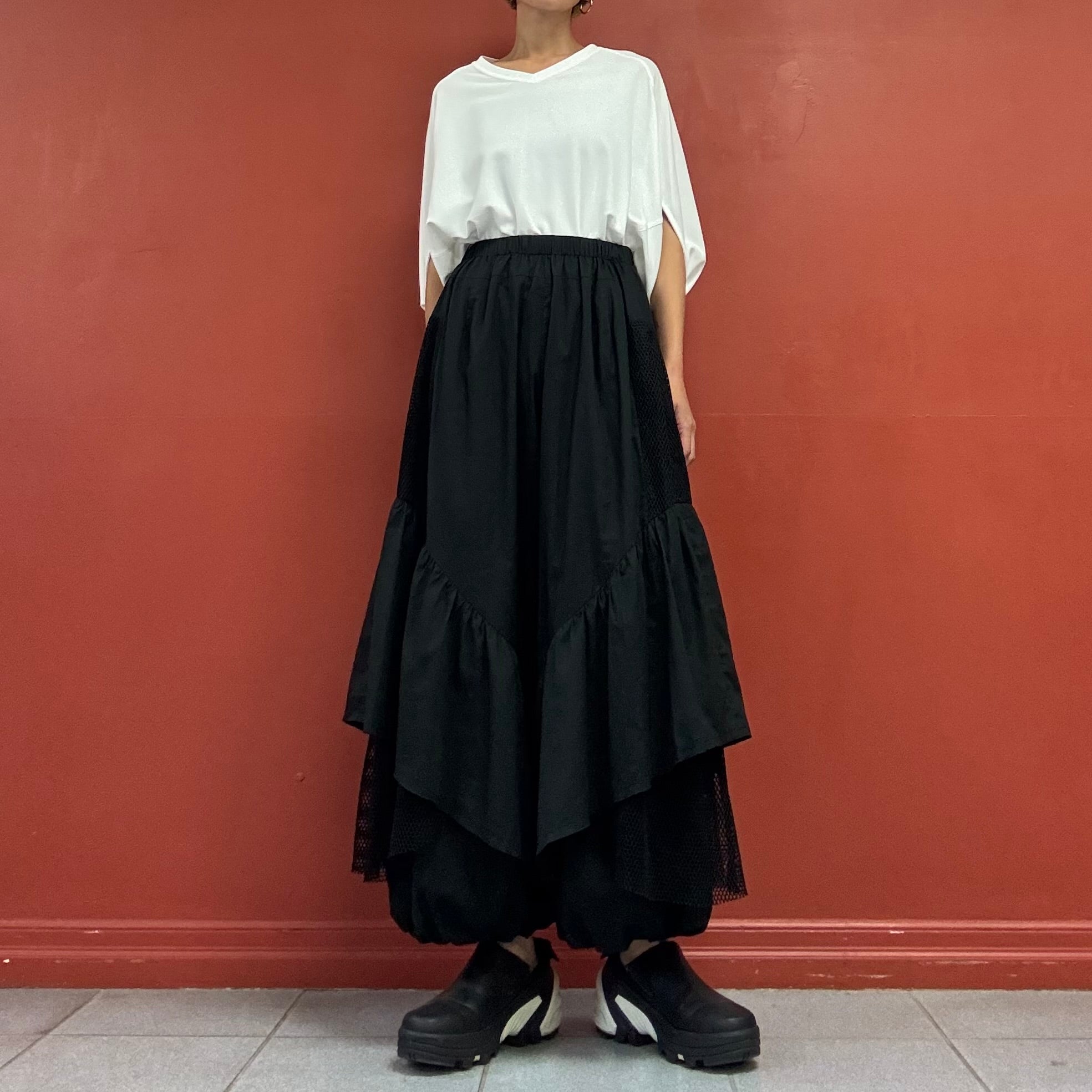 Layered balloon pants