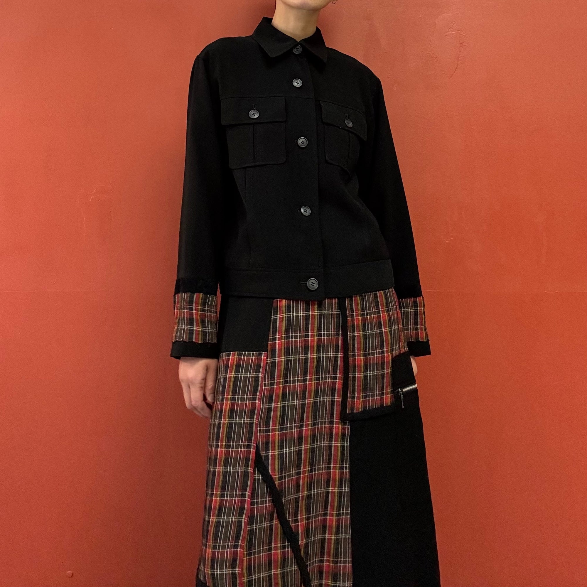 Check Sleeves Jacket