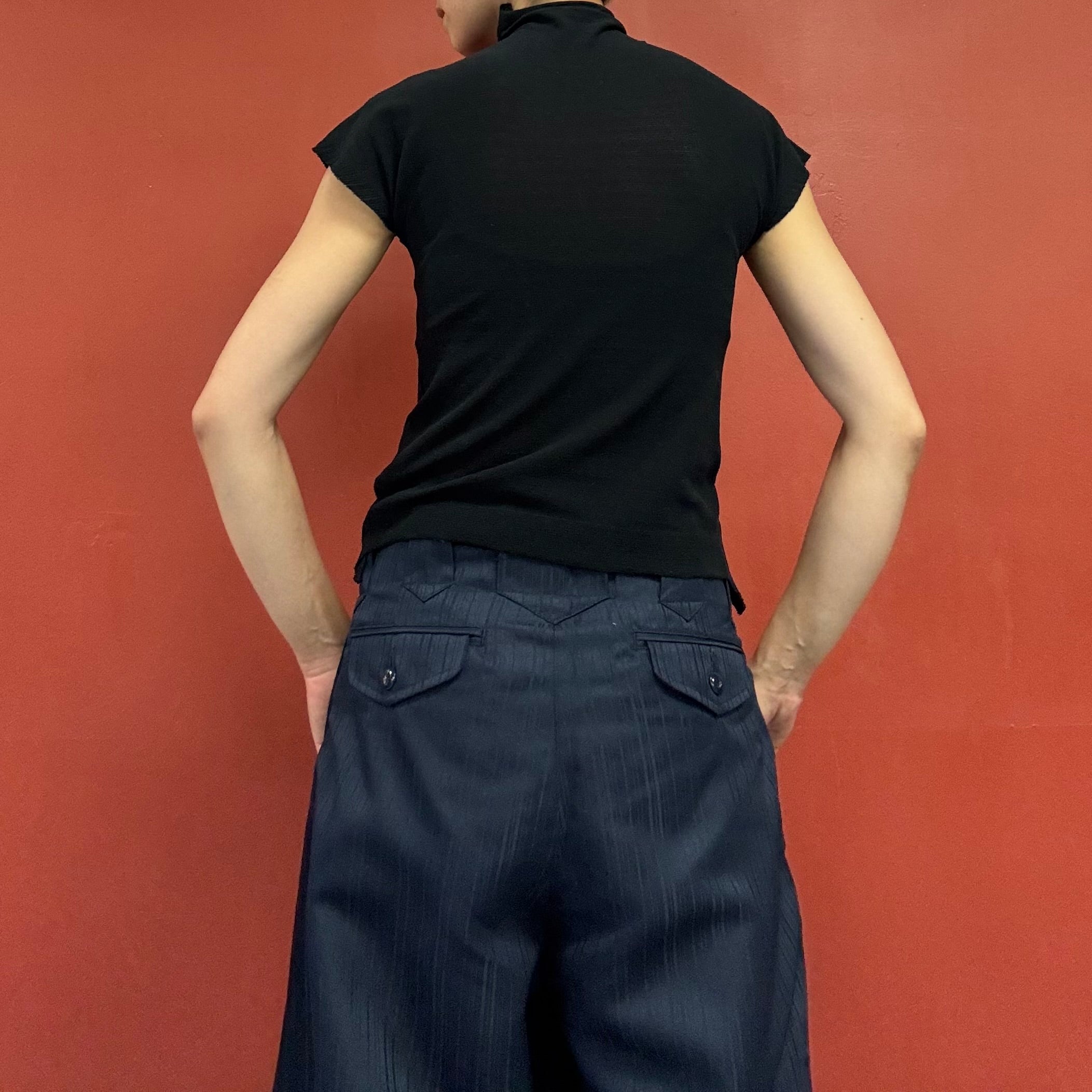 Haat Issey Miyake high neck knit top