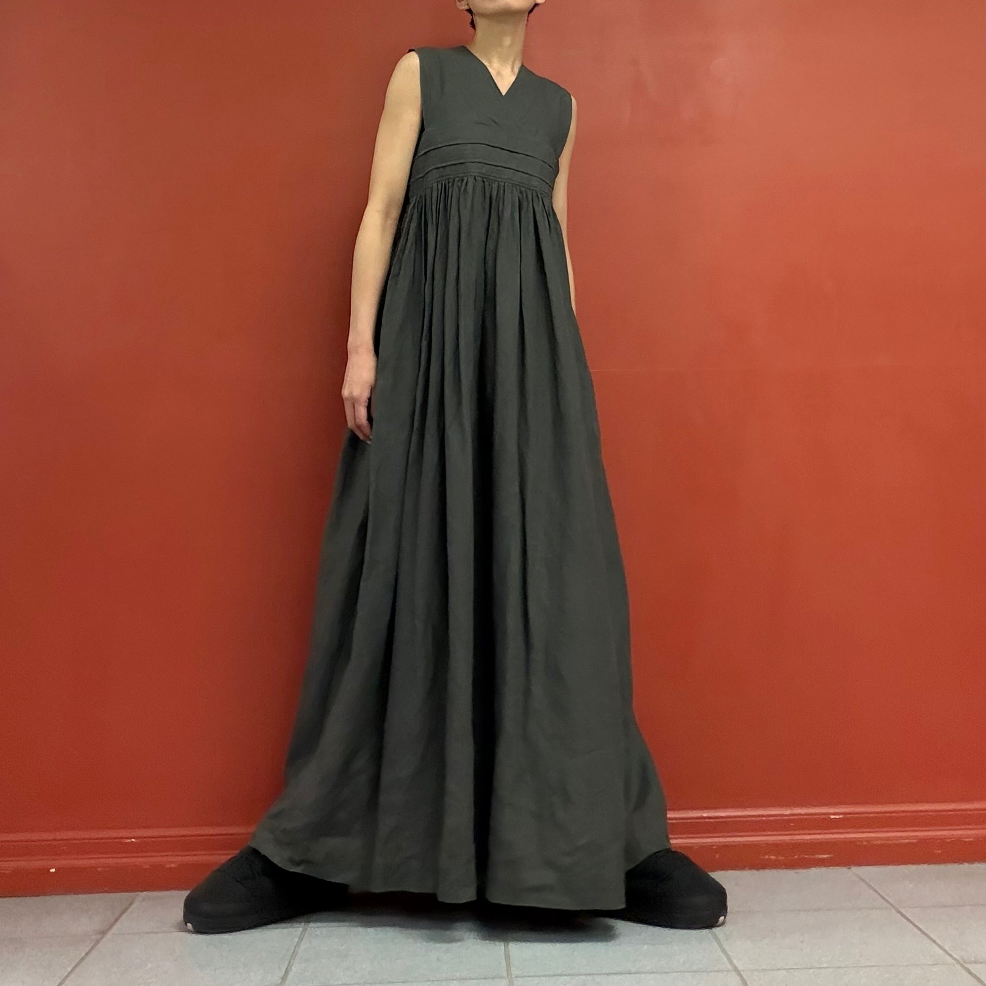 HYKE linen maxi dress