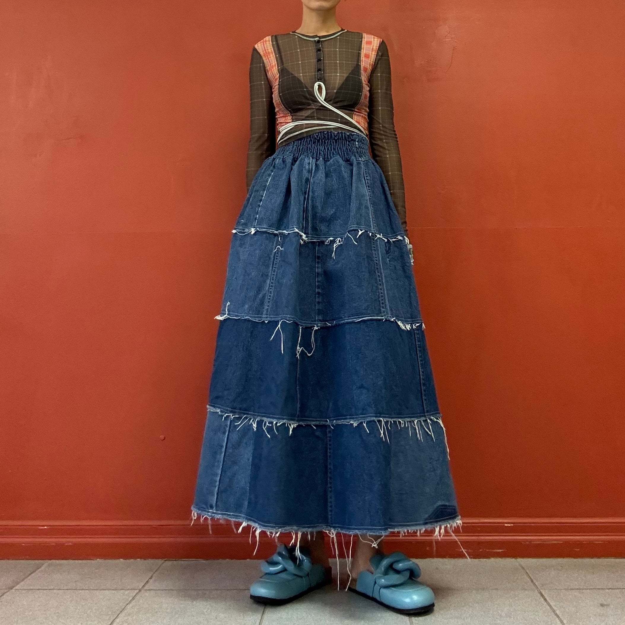 Remake Denim Skirt Made in Japan