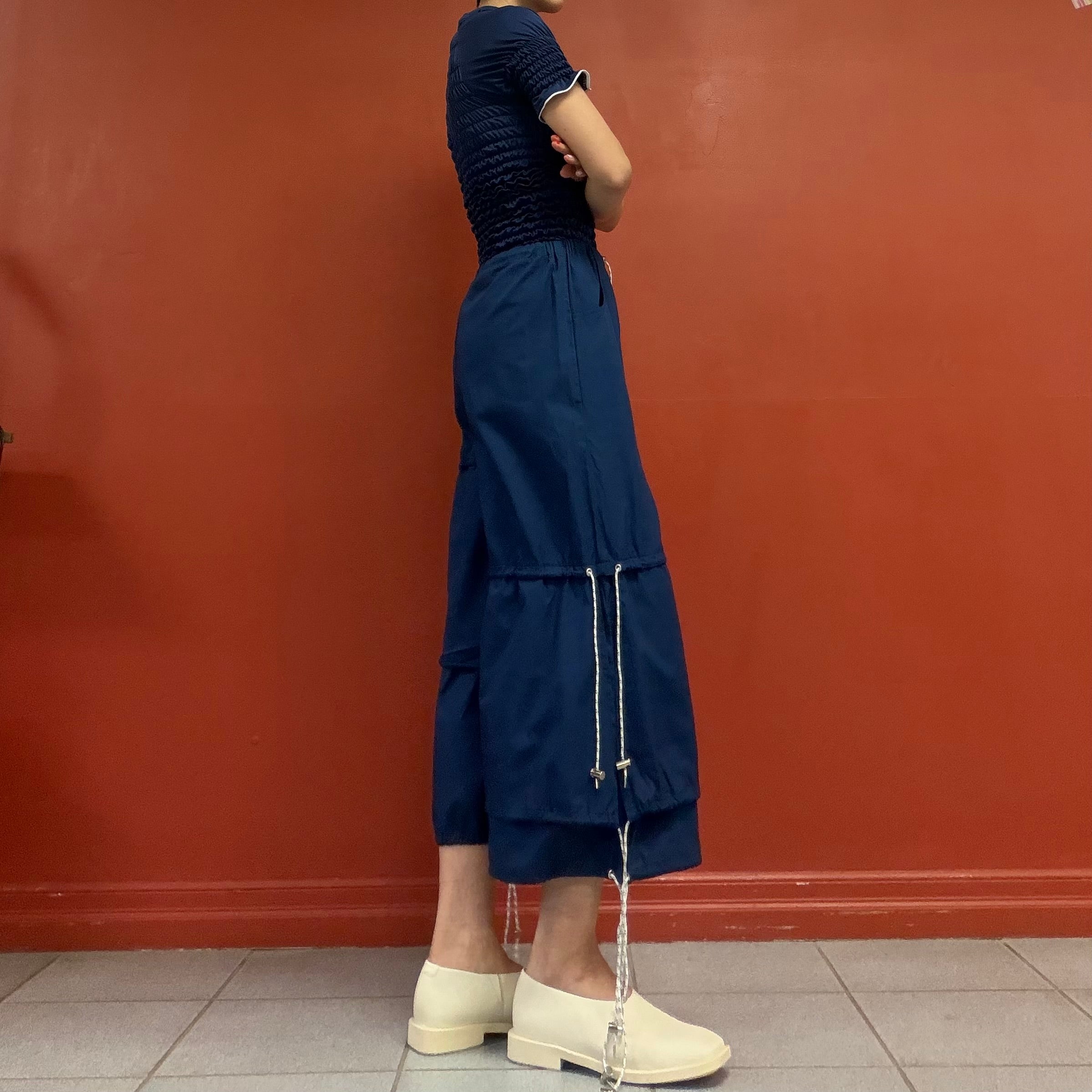 AFTERHOMEWORK drawcord tiered shorts
