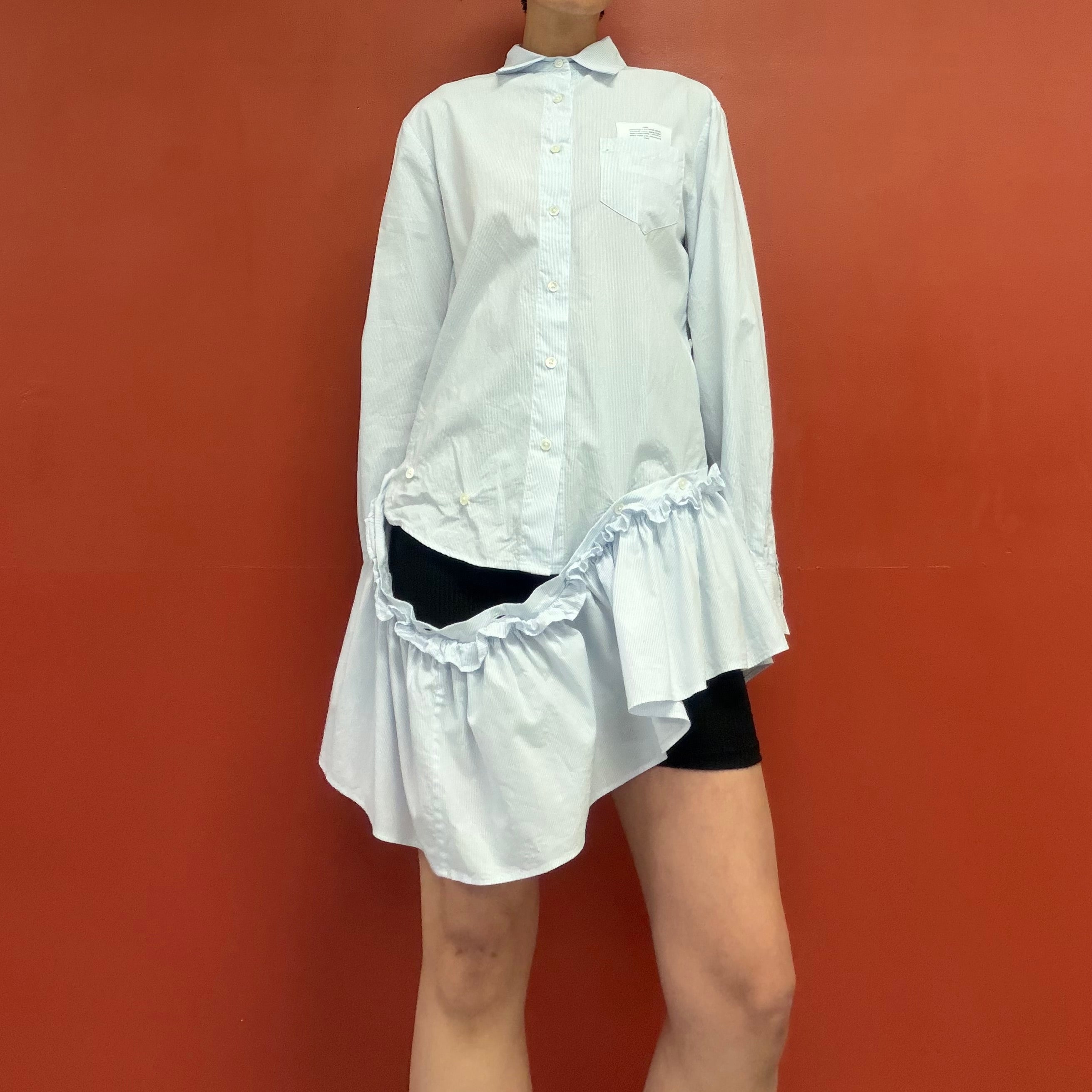 rokh tunic shirt with pleated skirt