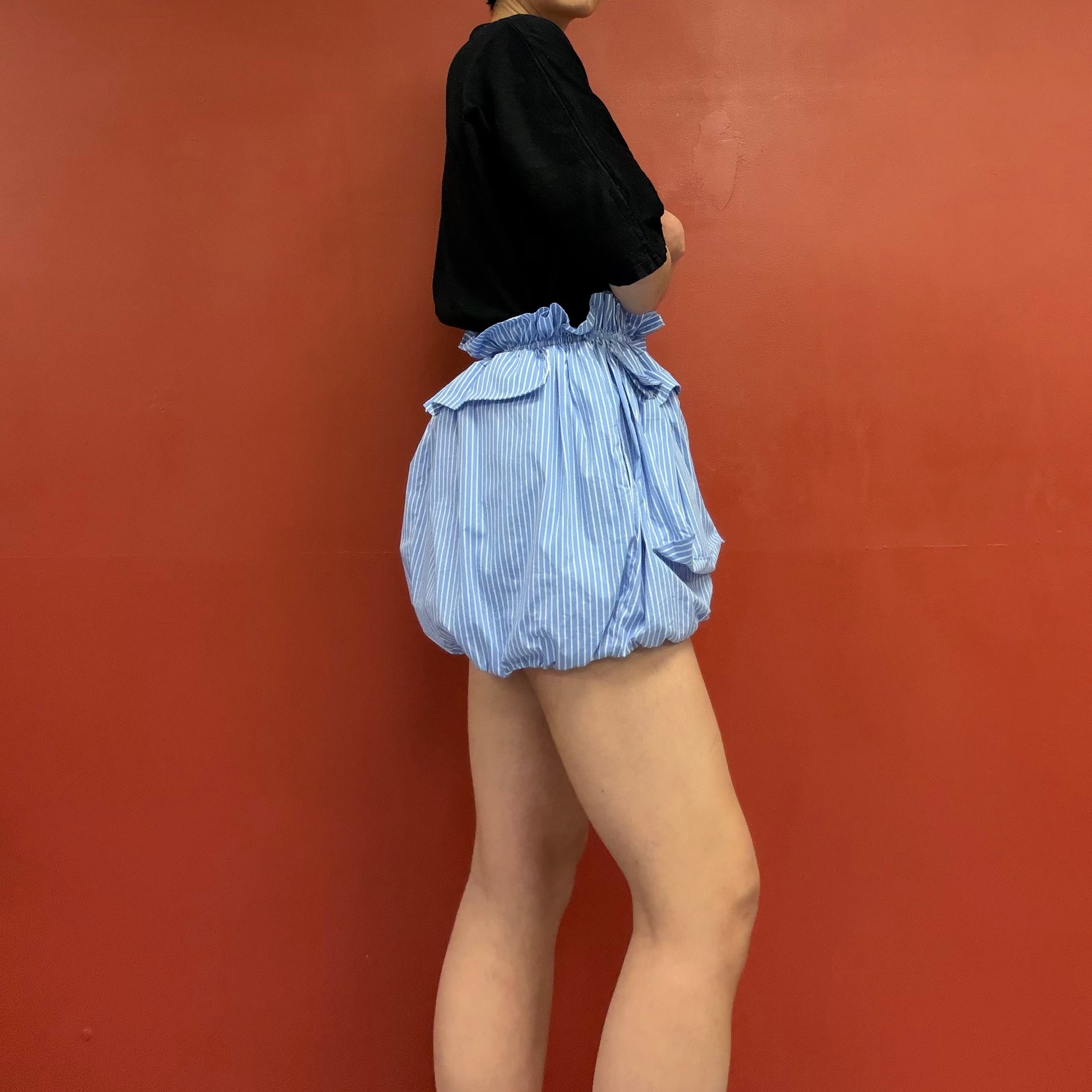AKNVAS cotton poplin bubble skirt
