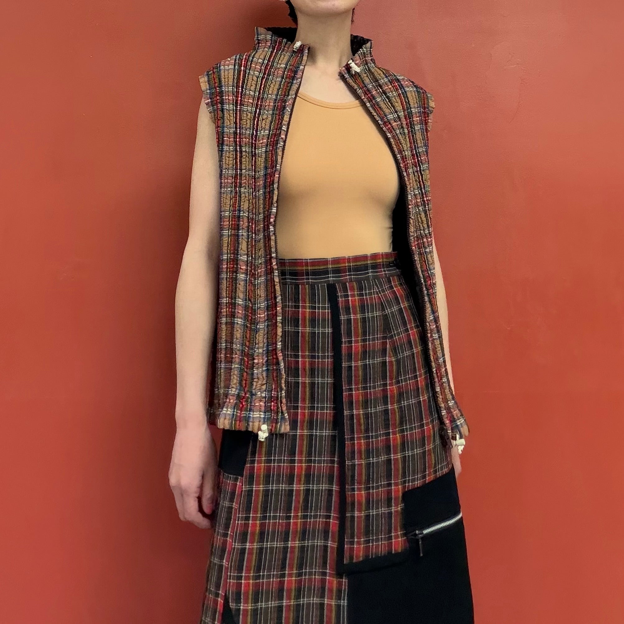 PEPLUM by YOSHIKI HISHINUMA reversible vest