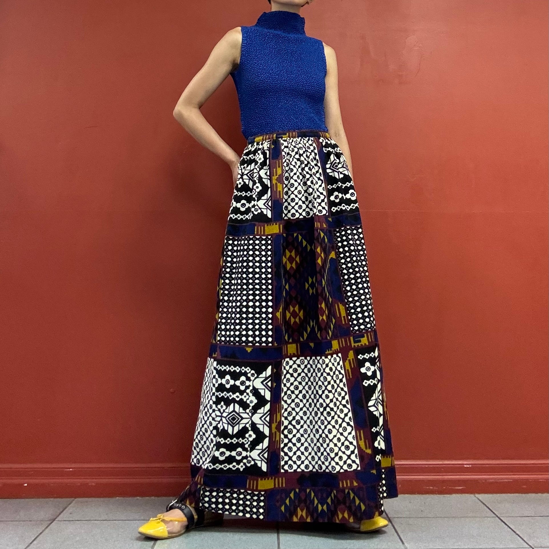 60s70s homemade maxi skirt