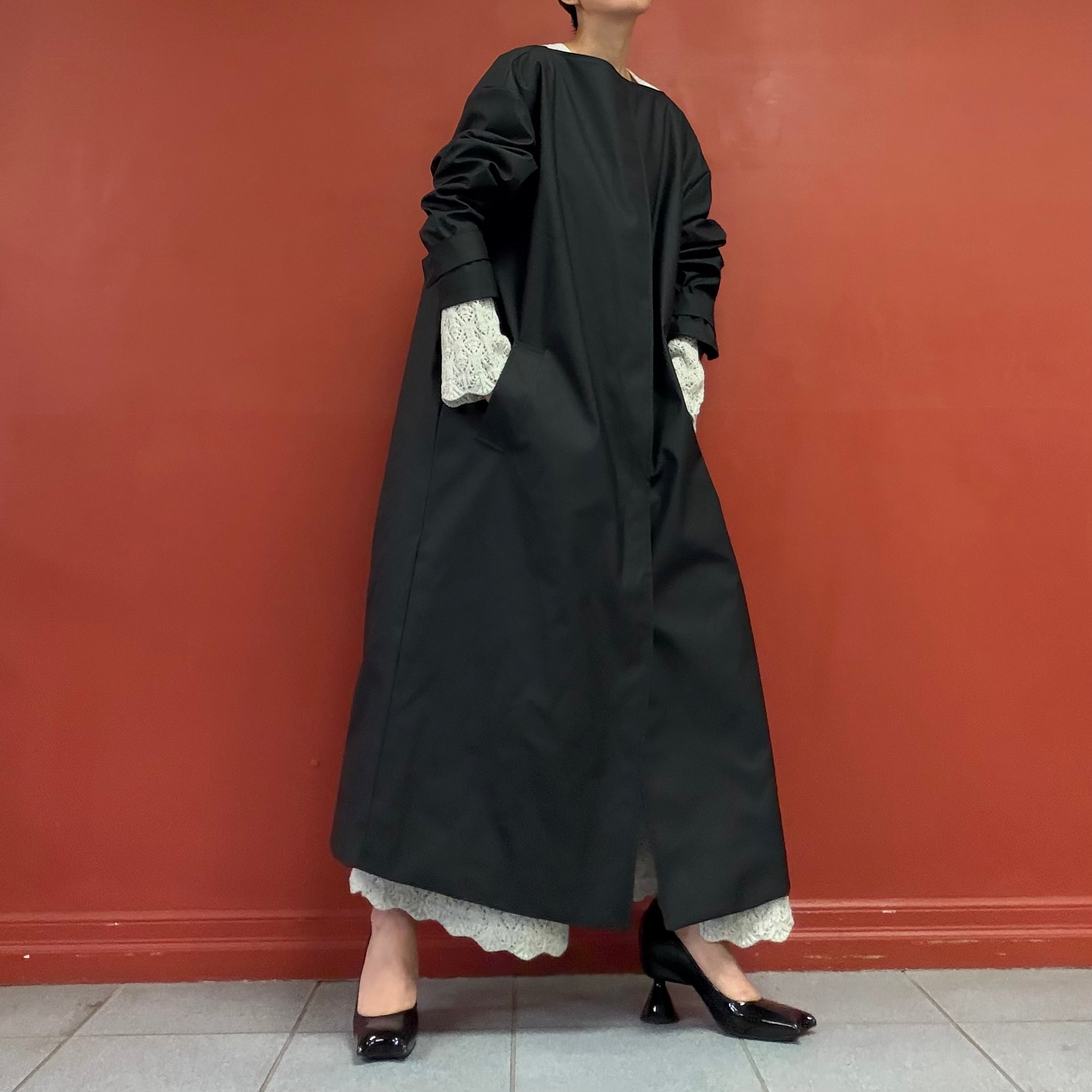 Lll boat neck coat