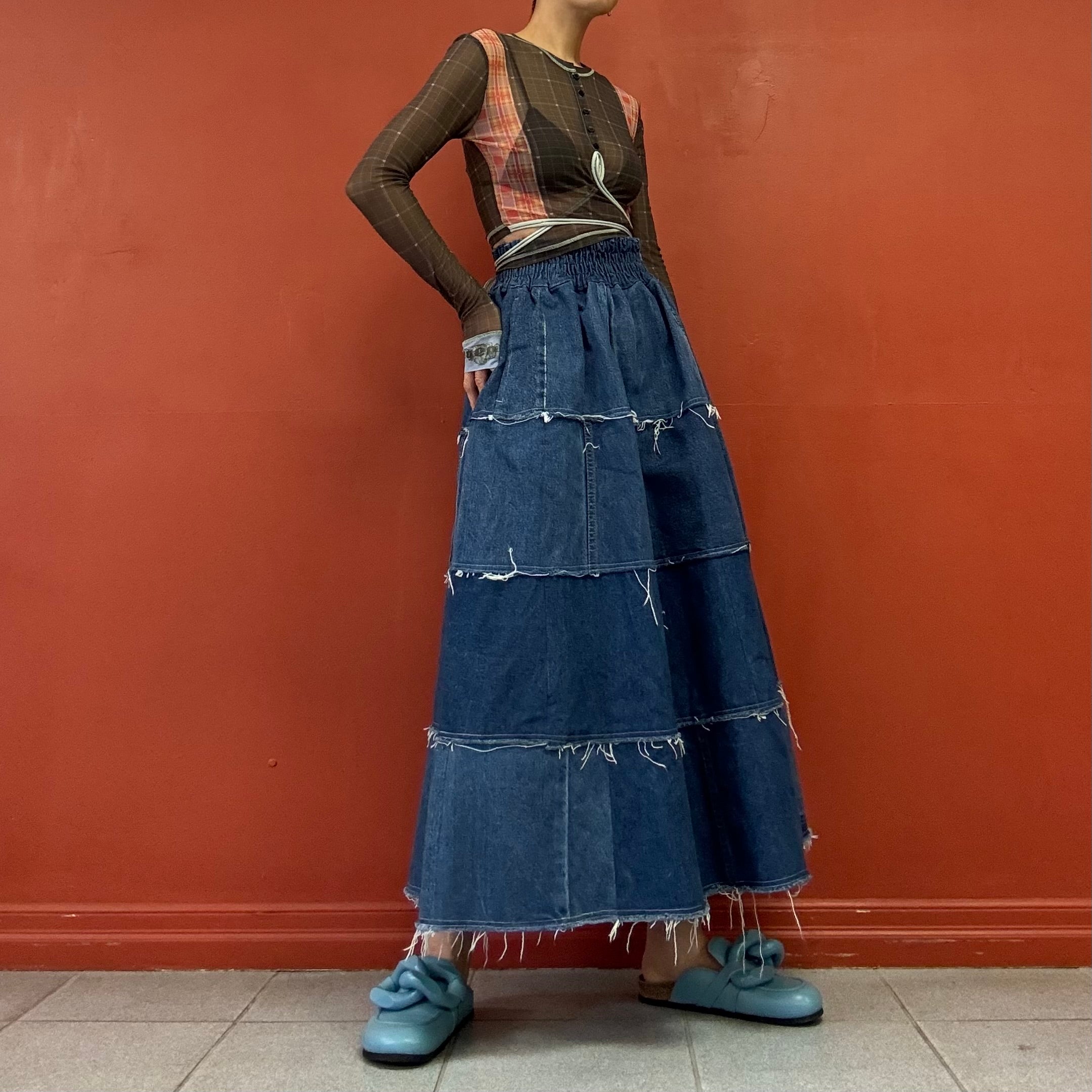 Remake Denim Skirt Made in Japan