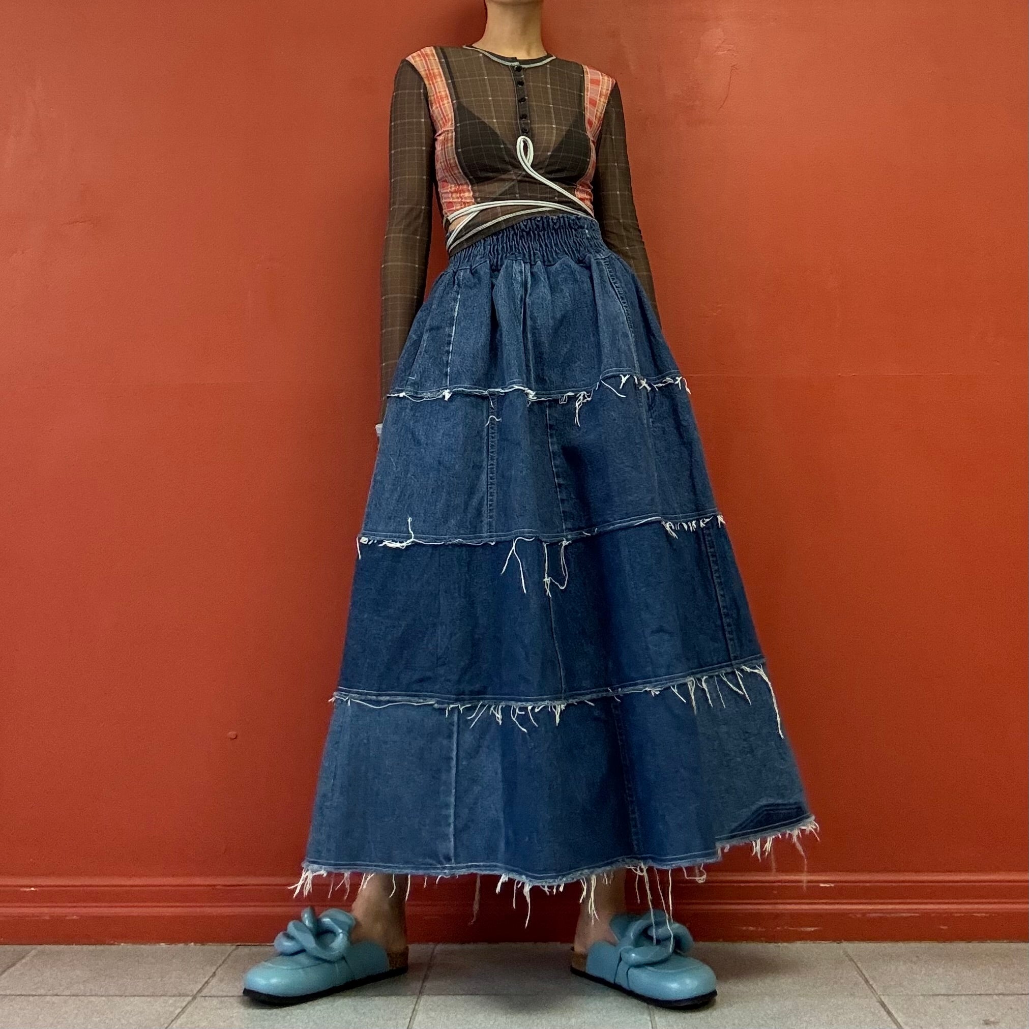 Remake Denim Skirt Made in Japan