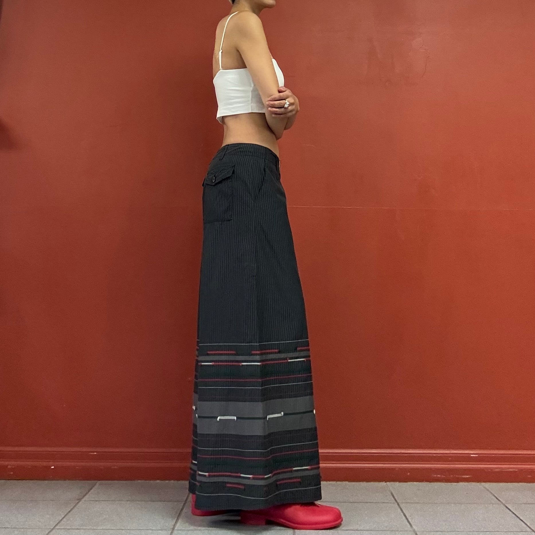 Wide pants made in Japan