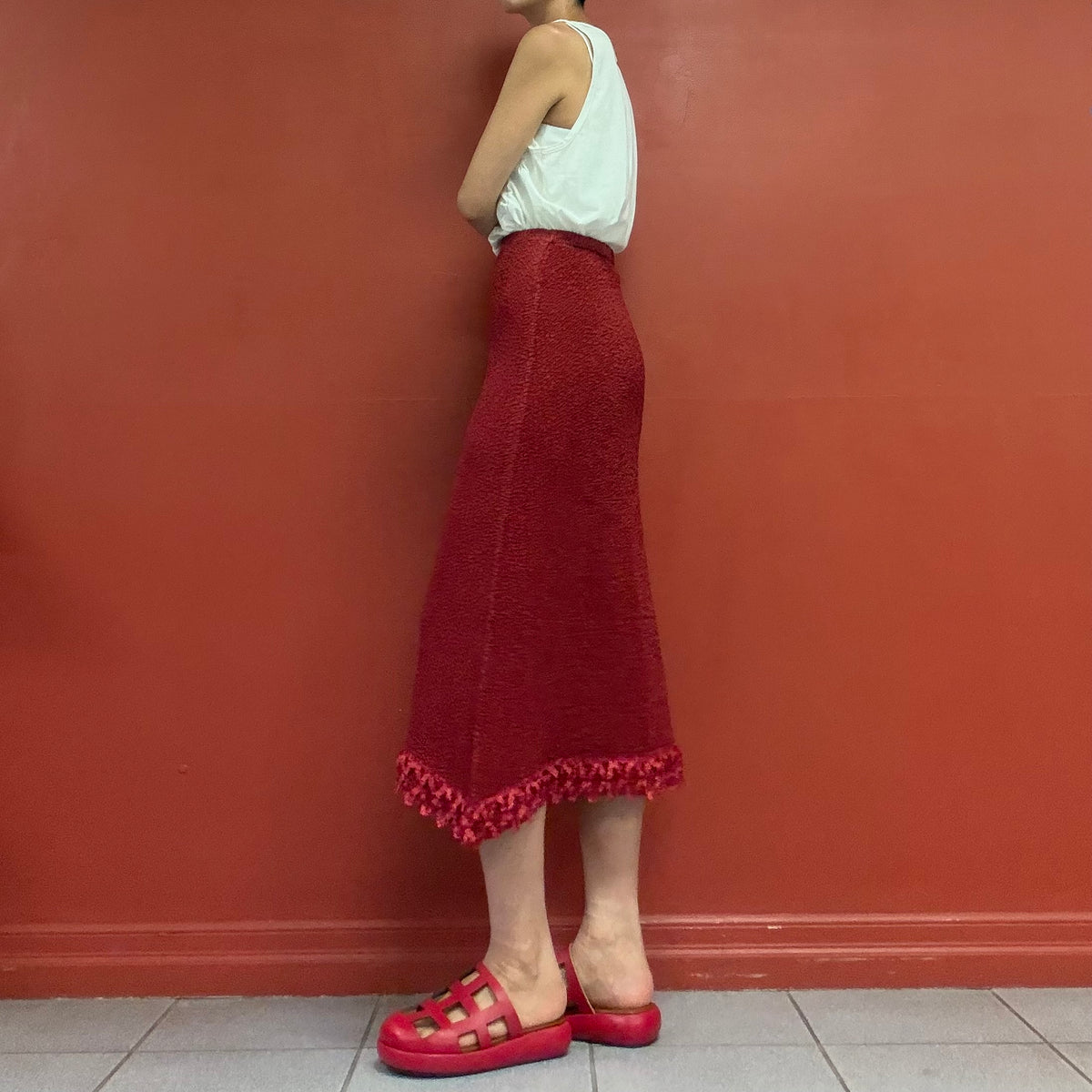 PEPLUM by YOSHIKI HISHINUMA pleats skirt