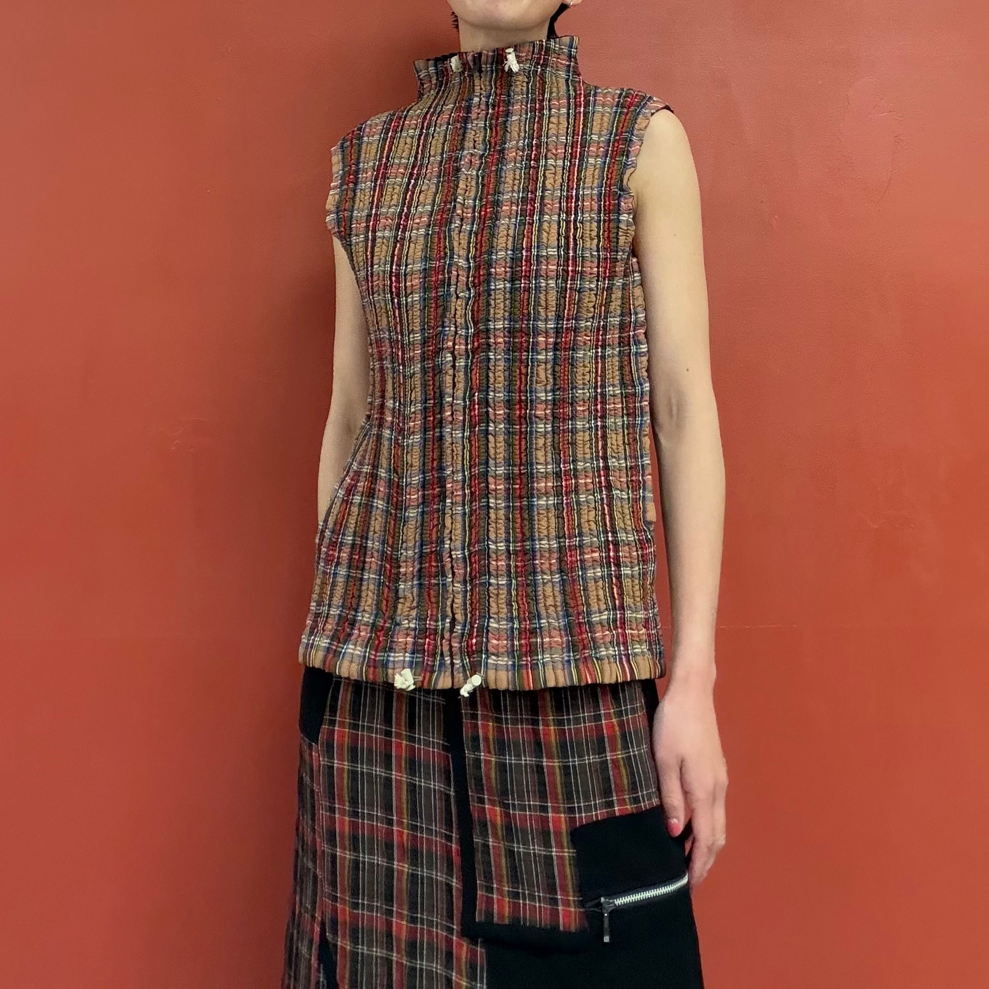 PEPLUM by YOSHIKI HISHINUMA reversible vest
