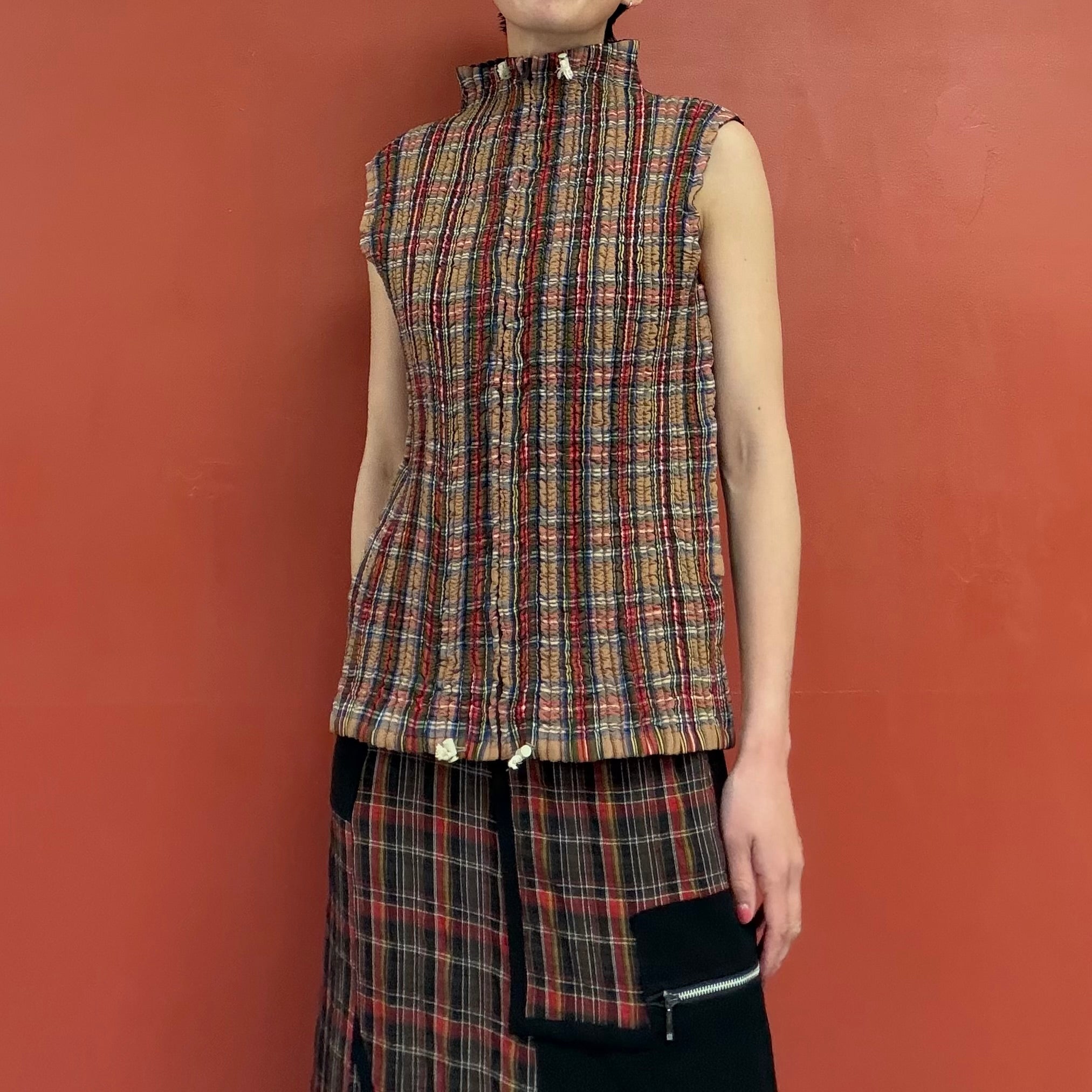 PEPLUM by YOSHIKI HISHINUMA reversible vest