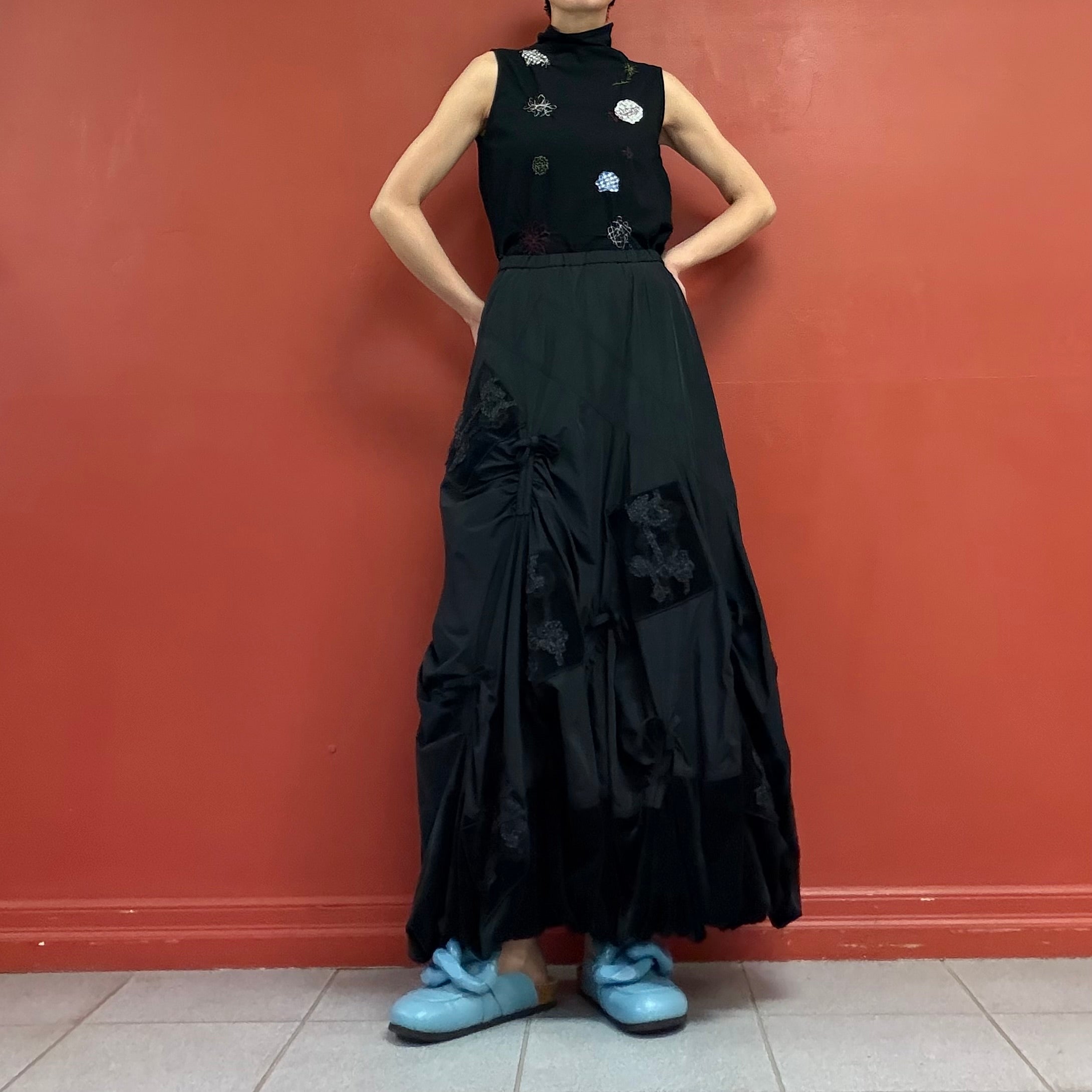Avant-garde balloon volume skirt