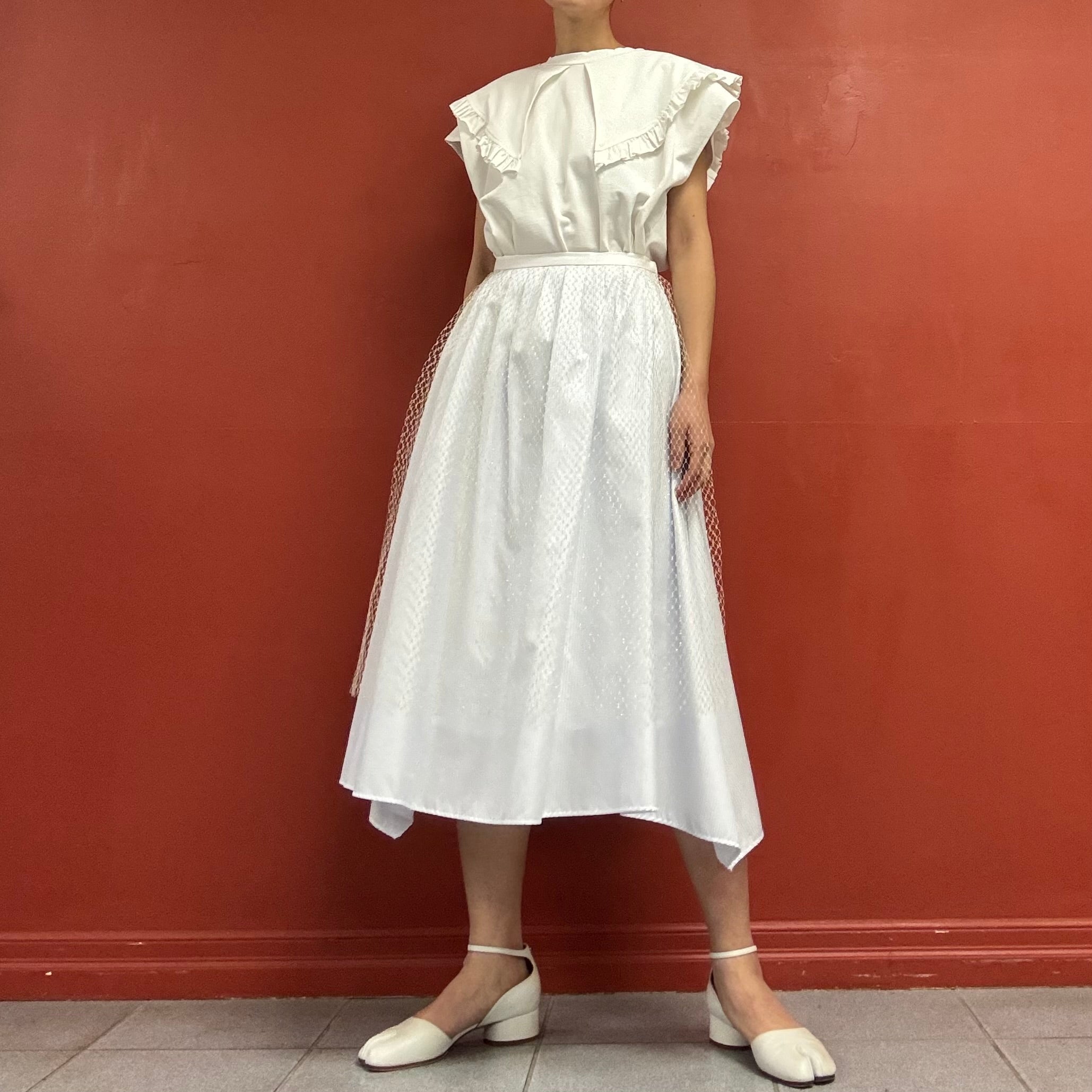 TARO HORIUCHI Stripes Layered Skirt