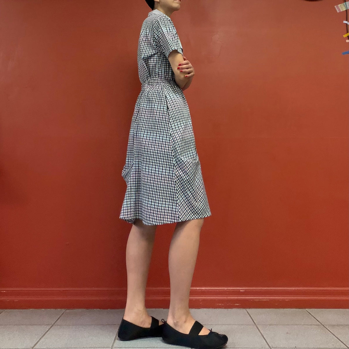 Gingham patchwork skirt