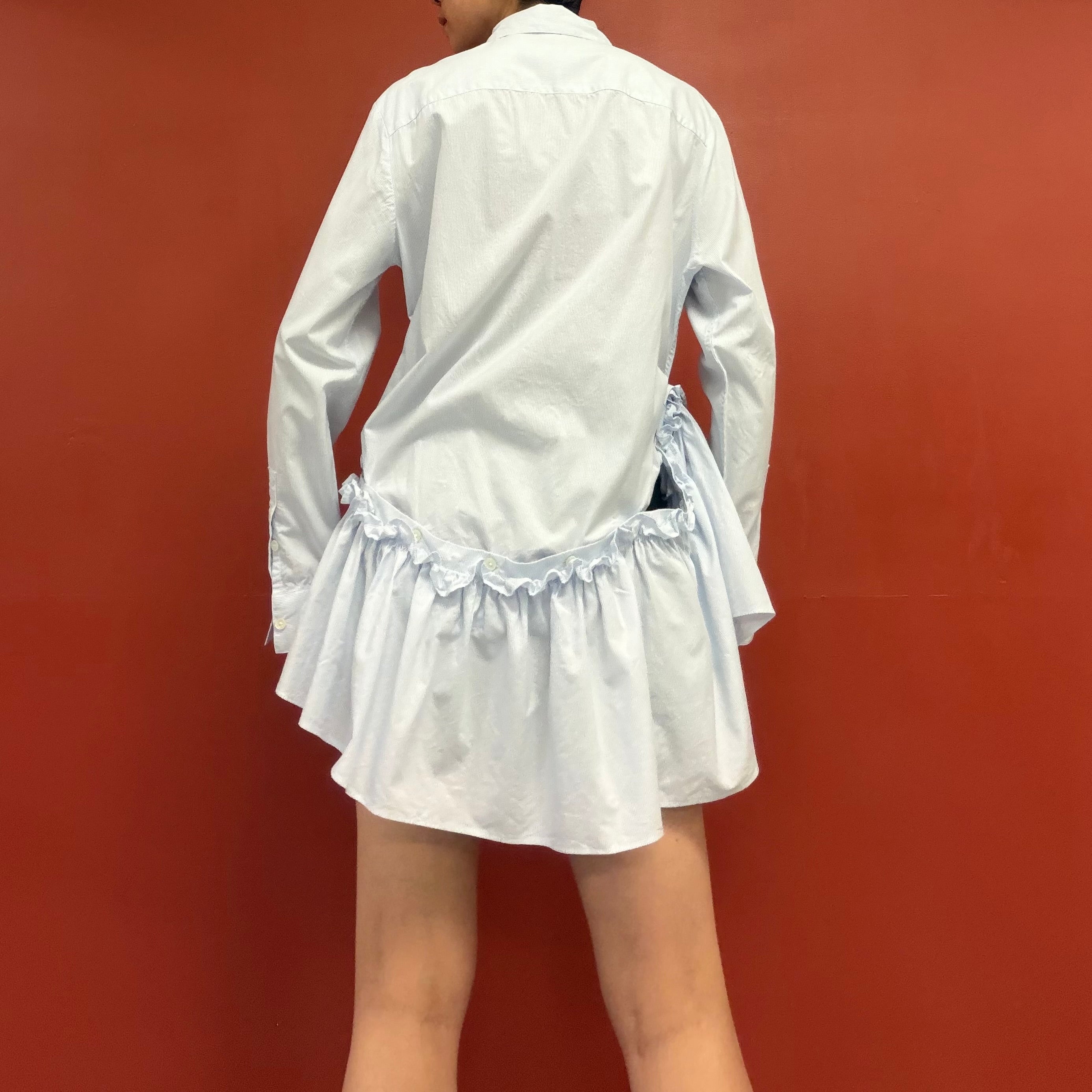 rokh tunic shirt with pleated skirt