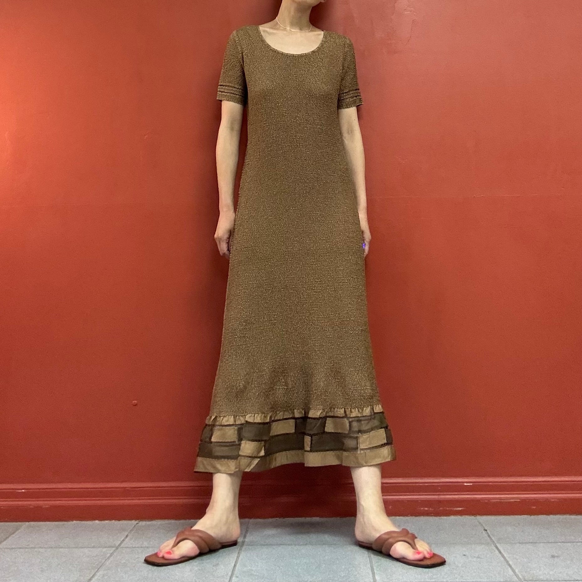 PEPLUM by YOSHIKI HISHINUMA pleats dress