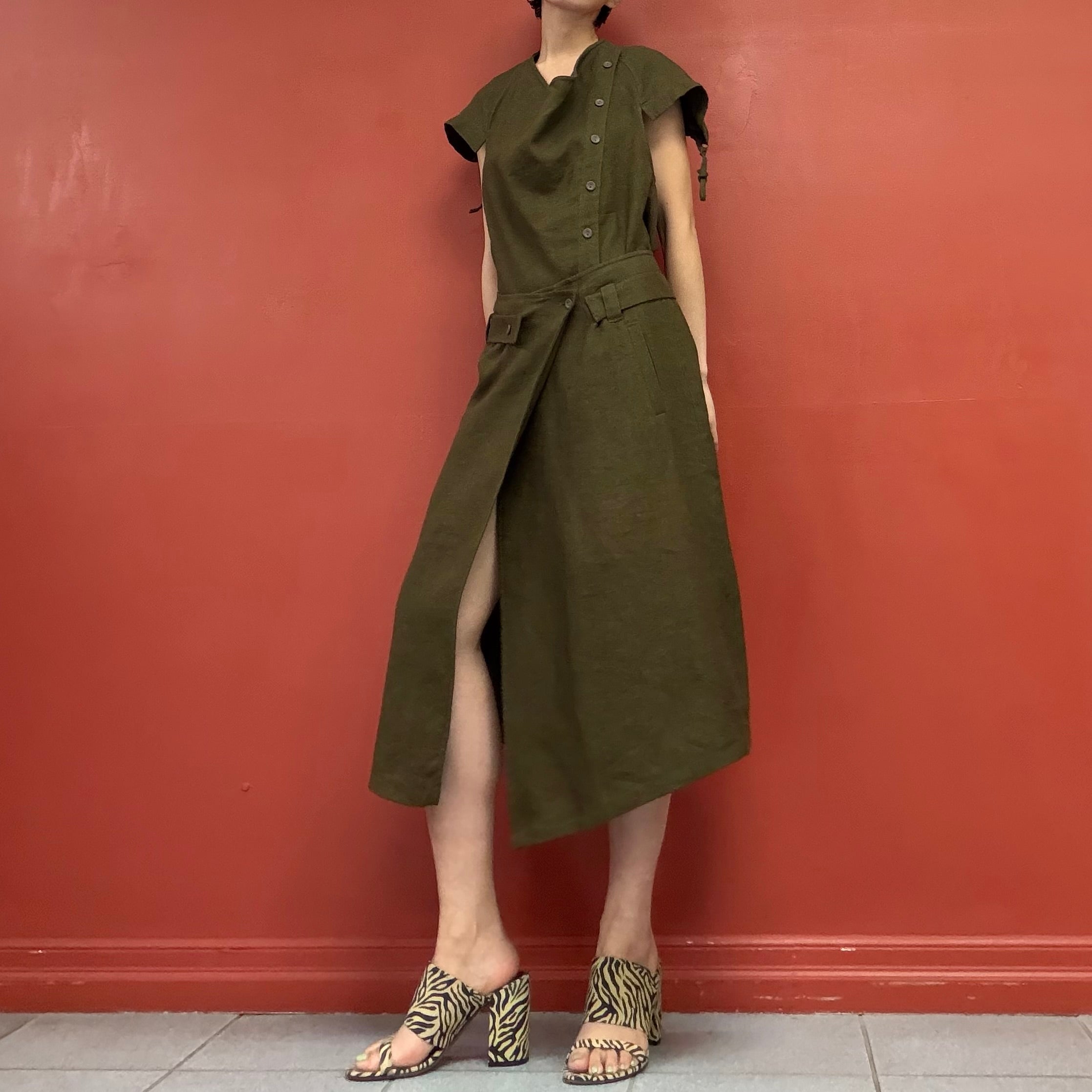 Midi wrap skirt