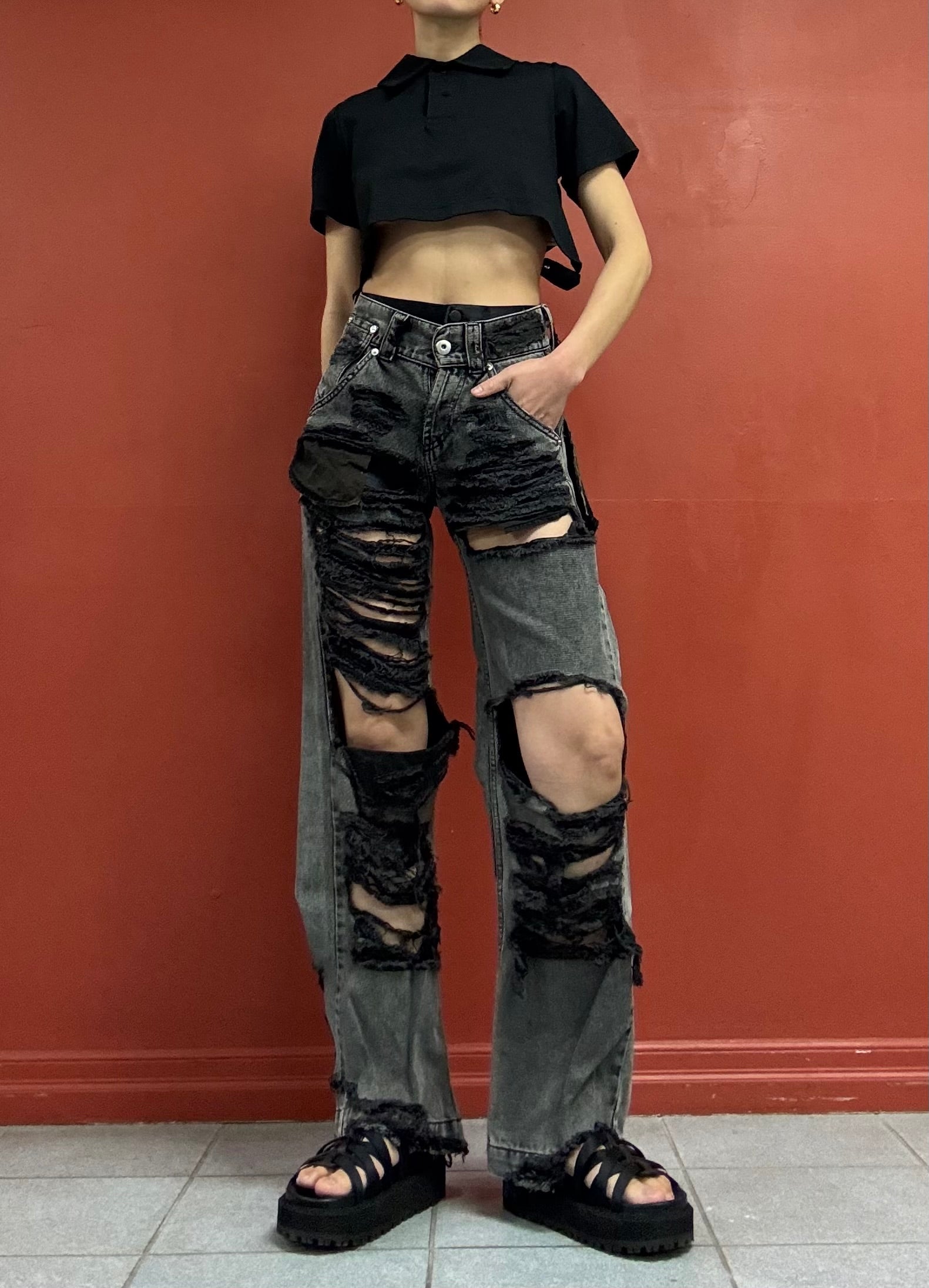 Vaquera boro boro Jeans