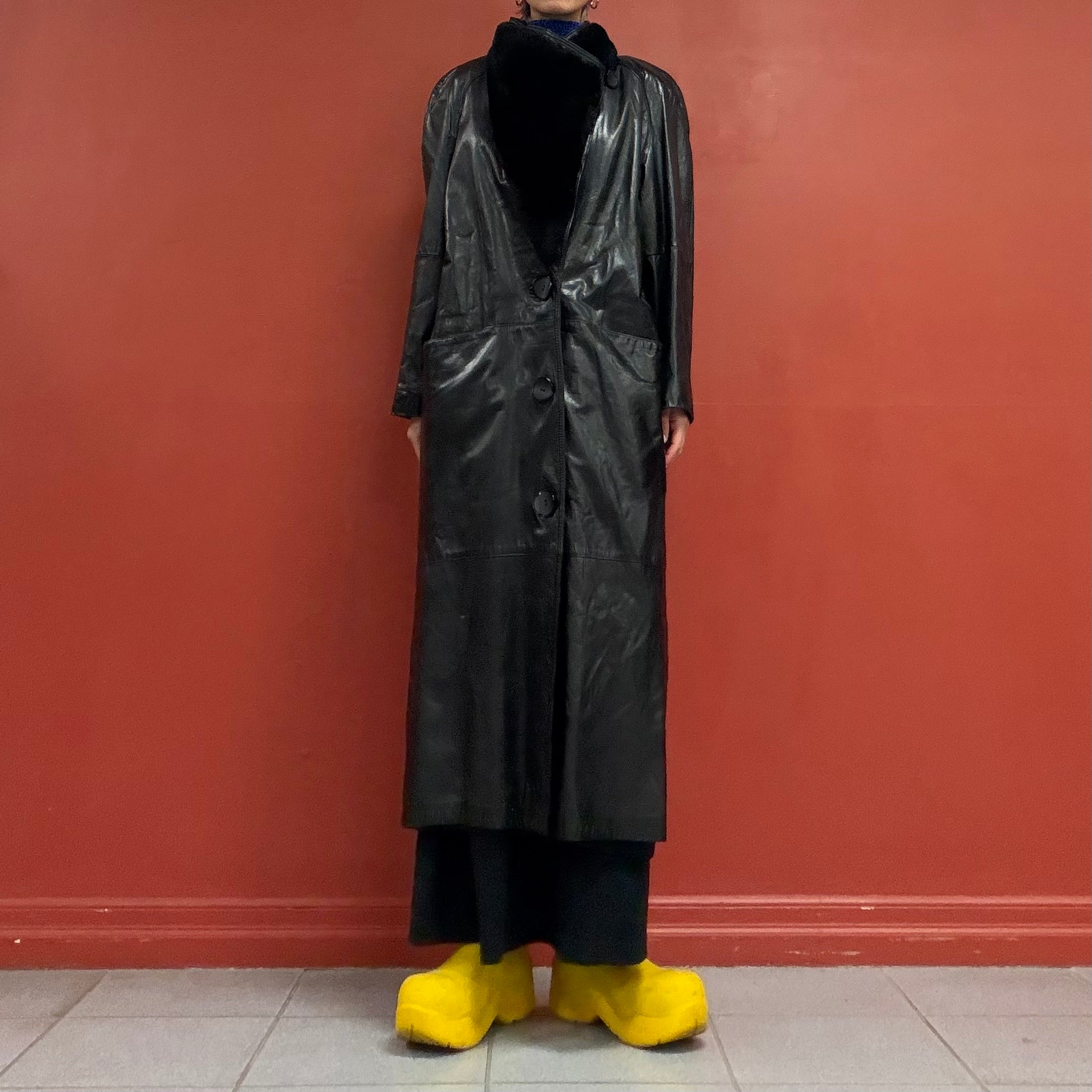 80s90s leather jacket