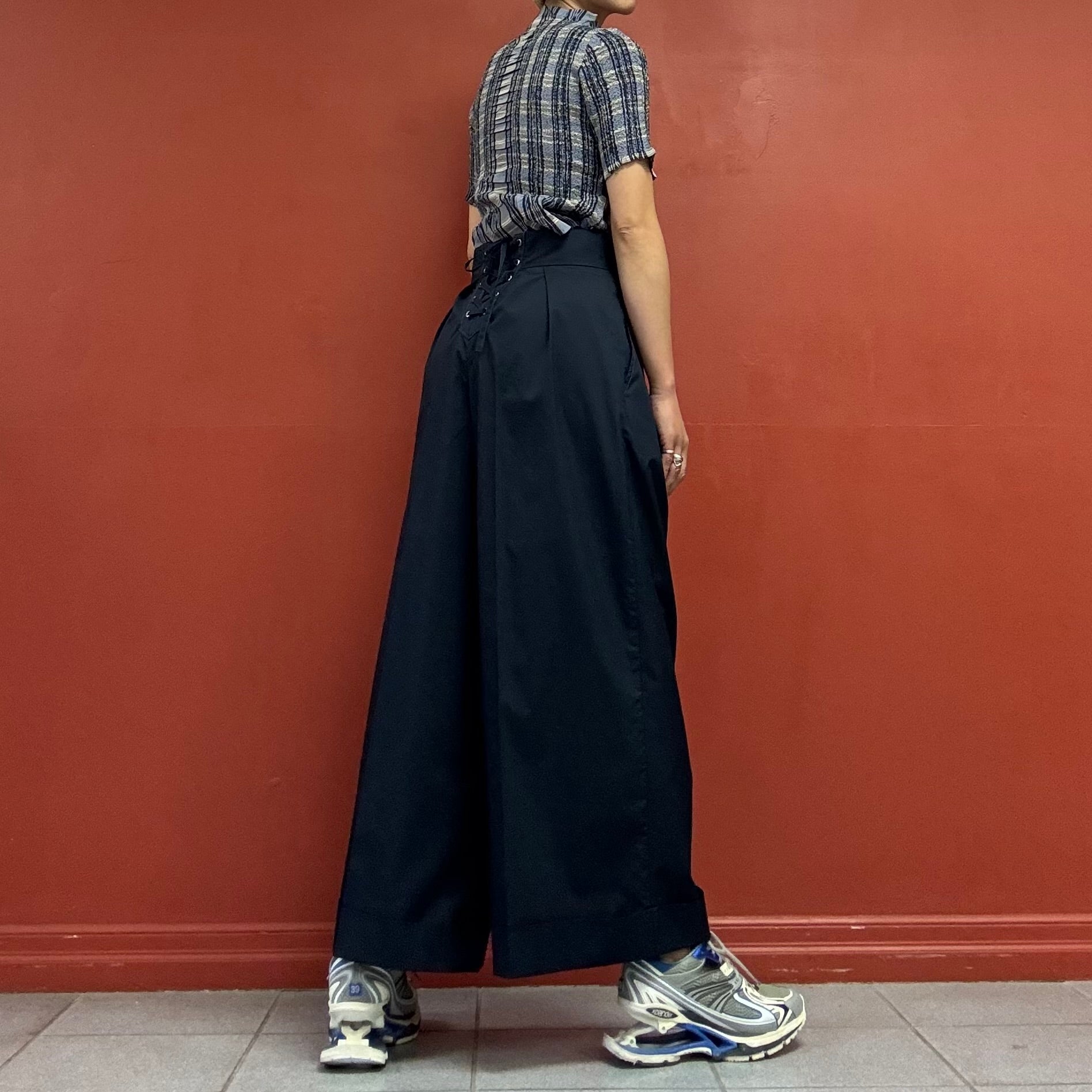 zucca lace up pants