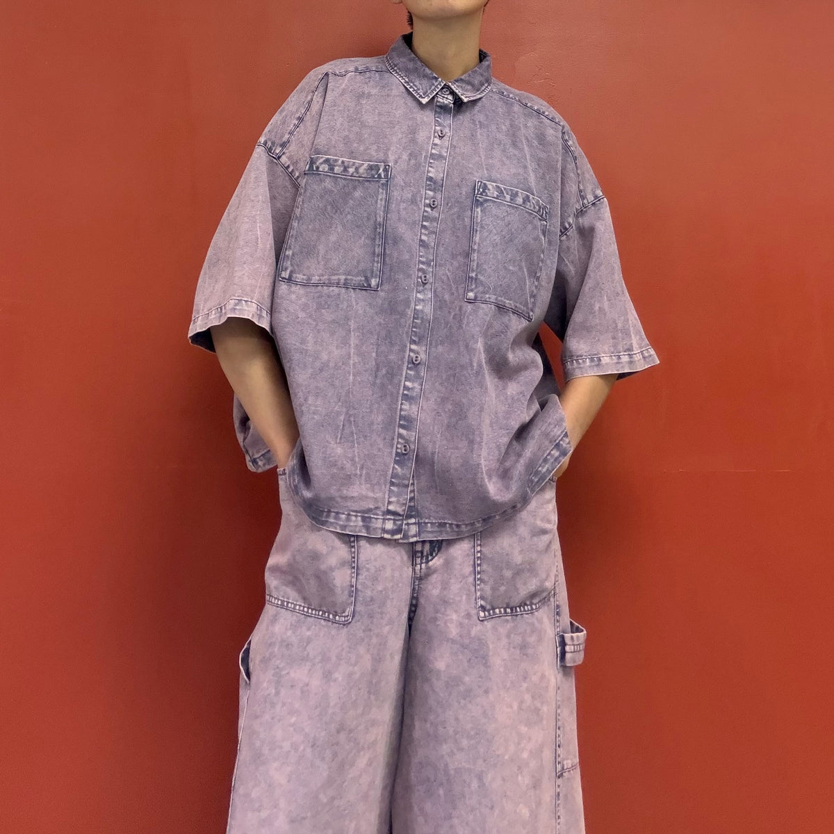 Wide button up shirt