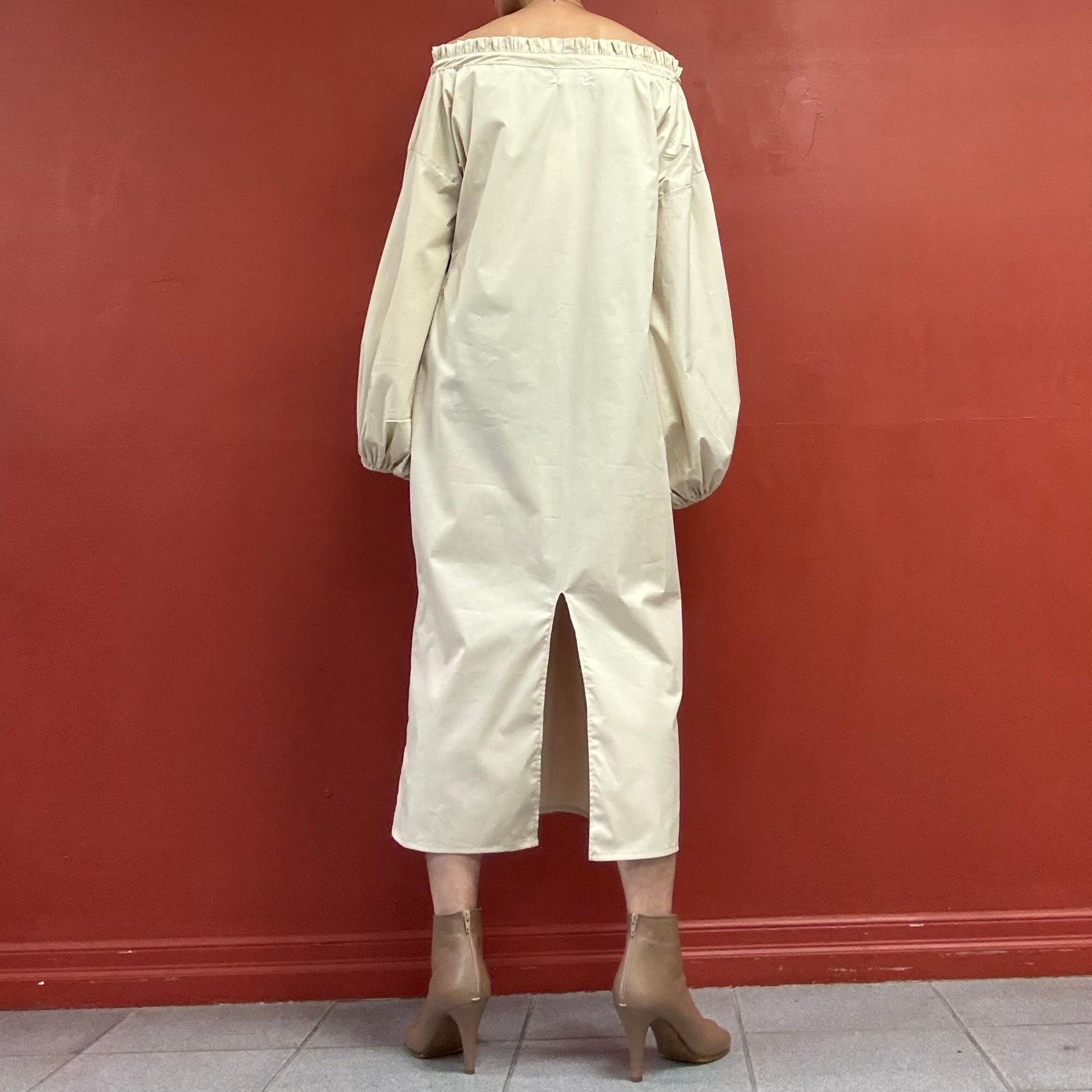 THE LULO PROJECT puffy sleeves lounge dress